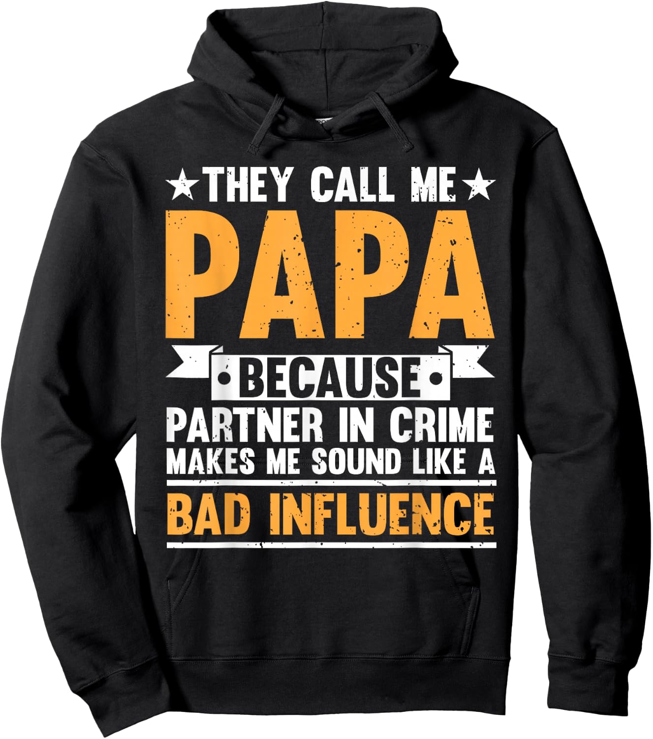 Funny Papa Design For Grandpa Papi Papaw From Grandkids Papa Hoodie - Hoodie | Black