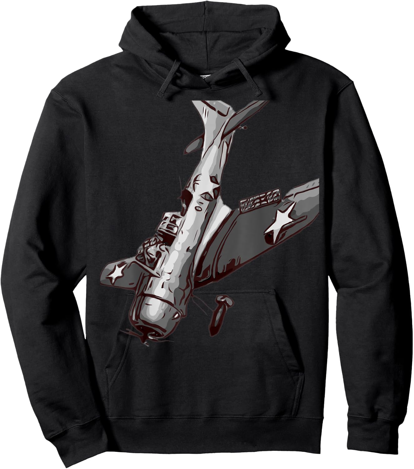 WW2 American Dive Bomber Warbird Plane Aircraft Hoodie - Hoodie | Black