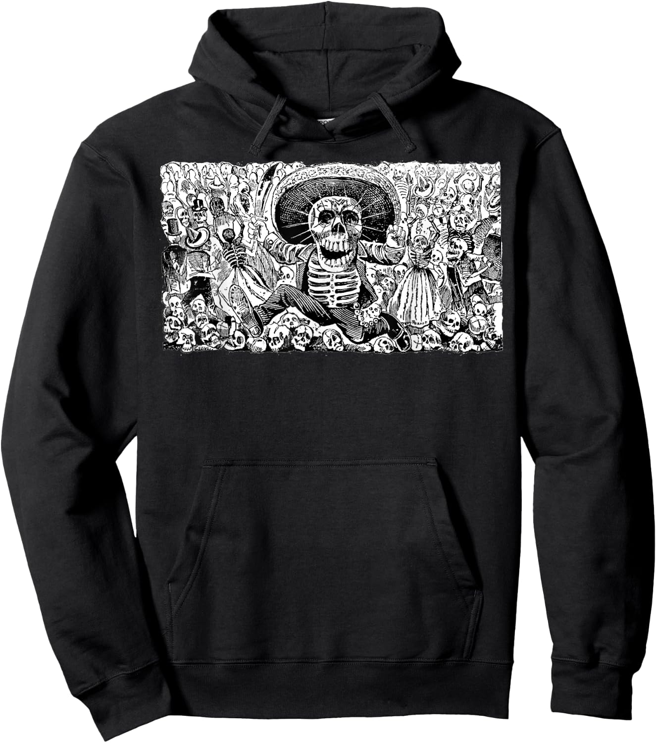 Vintage Mexico Day Of The Dead - Dia De Los Muertos Hoodie - Hoodie | Black