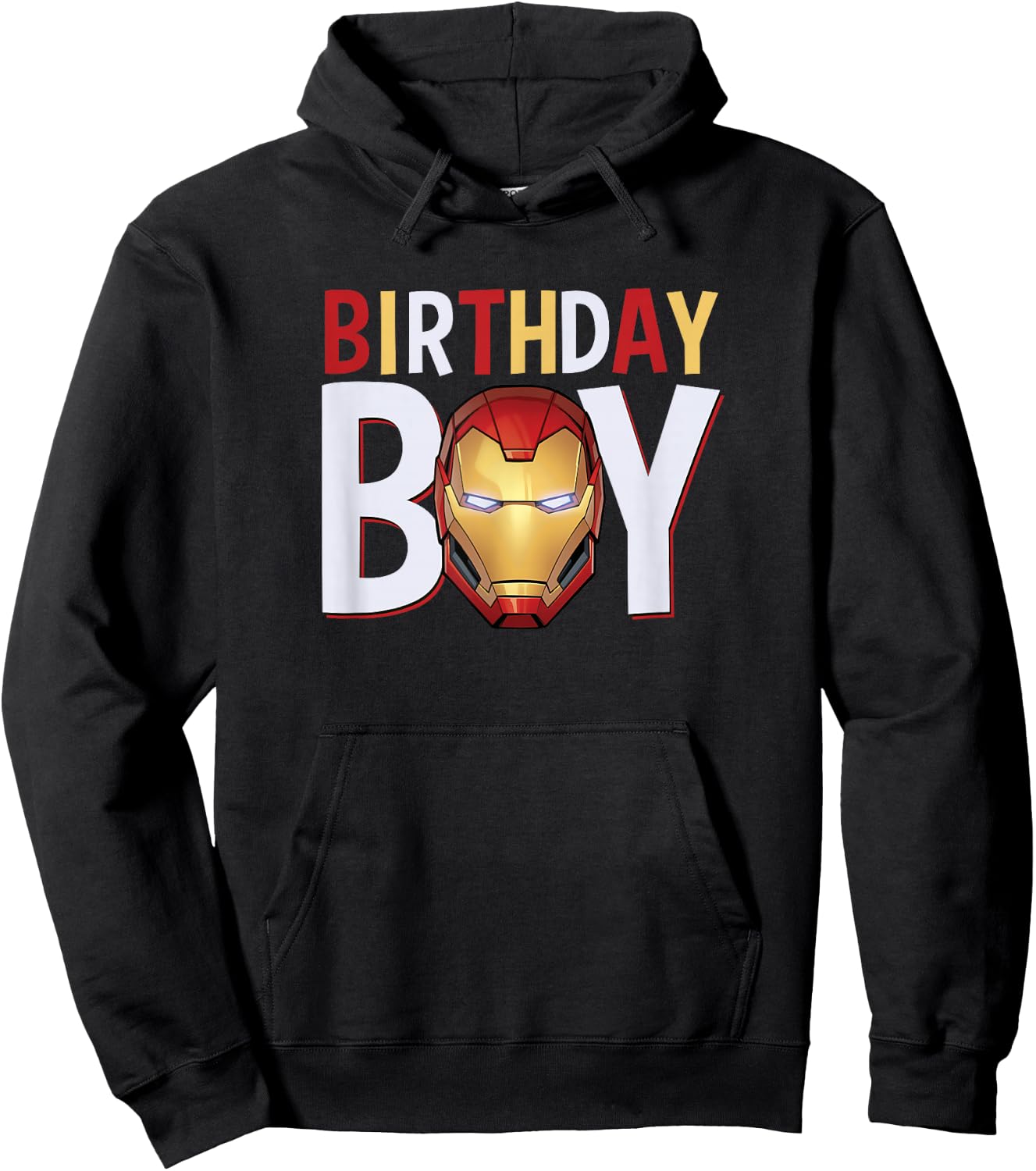 Marvel Avengers Iron Man Birthday Boy Small Hoodie - Hoodie | Black