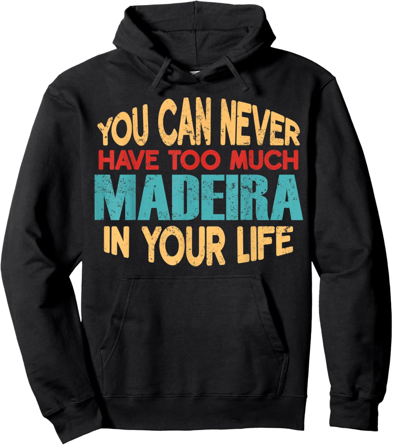 Funny Madeira Personalized First Name Joke Item Hoodie - Hoodie | Black