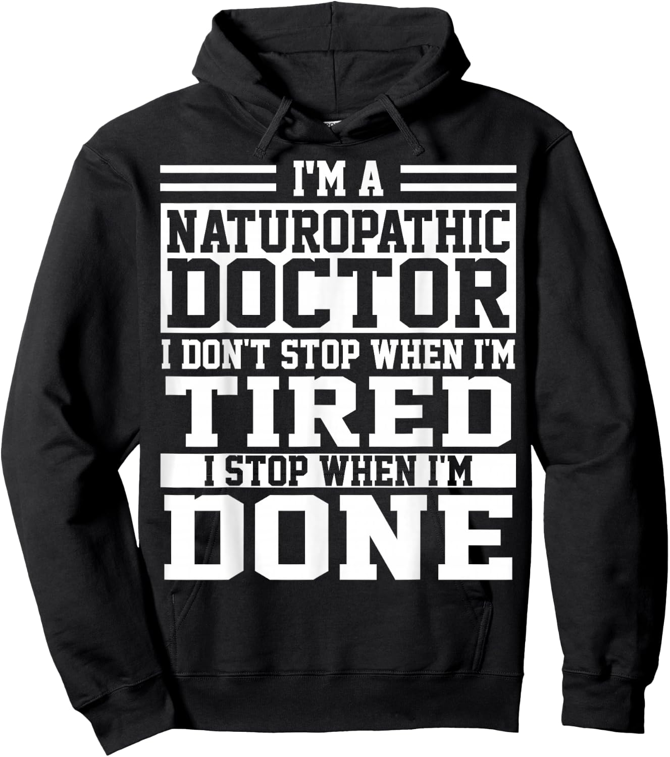 Naturopathic Doctor Apparel | Funny Doctors Design Hoodie - Hoodie | Black