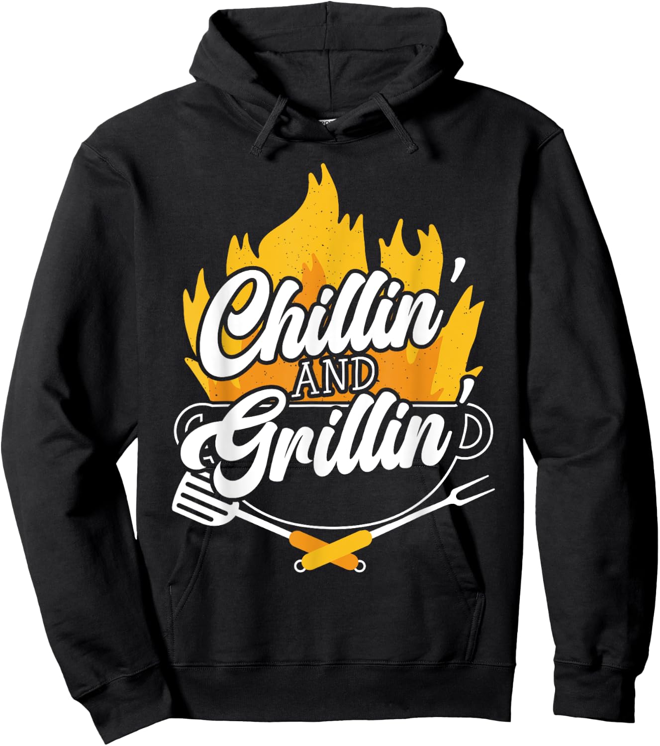 Chillin' And Grillin' BBQ Grillmaster Barbecue Hoodie - Hoodie | Black