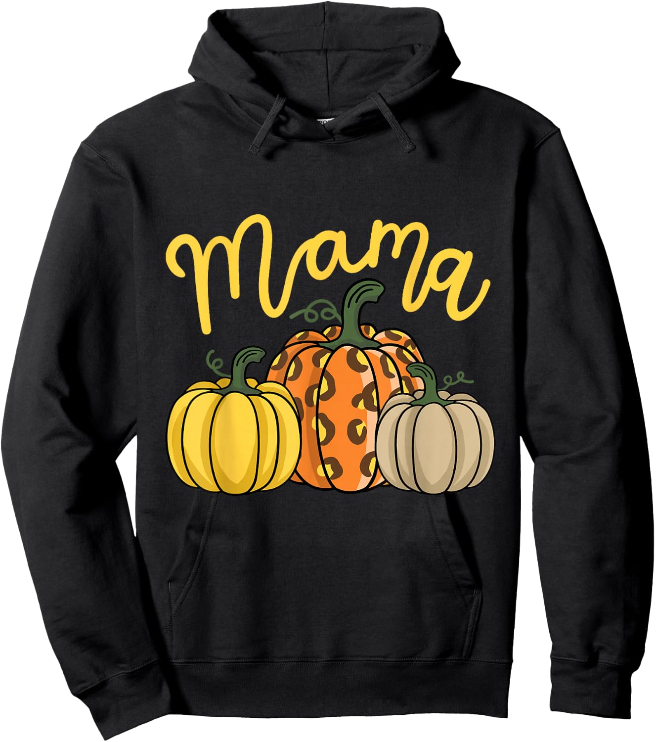 Mama and Mini Mommy and Me Matching Thanksgiving Adults Hoodie - Hoodie | Black
