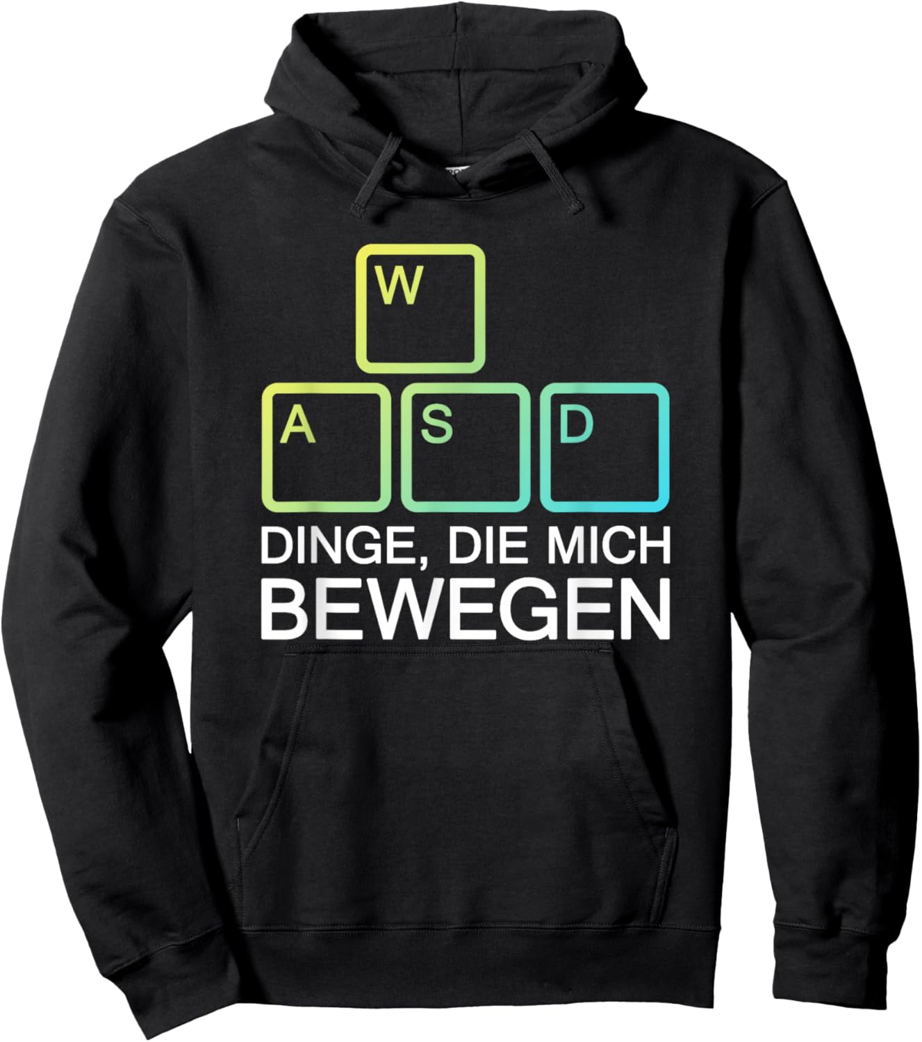 Dinge Die Mich Bewegen WASD PC Gamer WASD Hoodie - Hoodie | Black