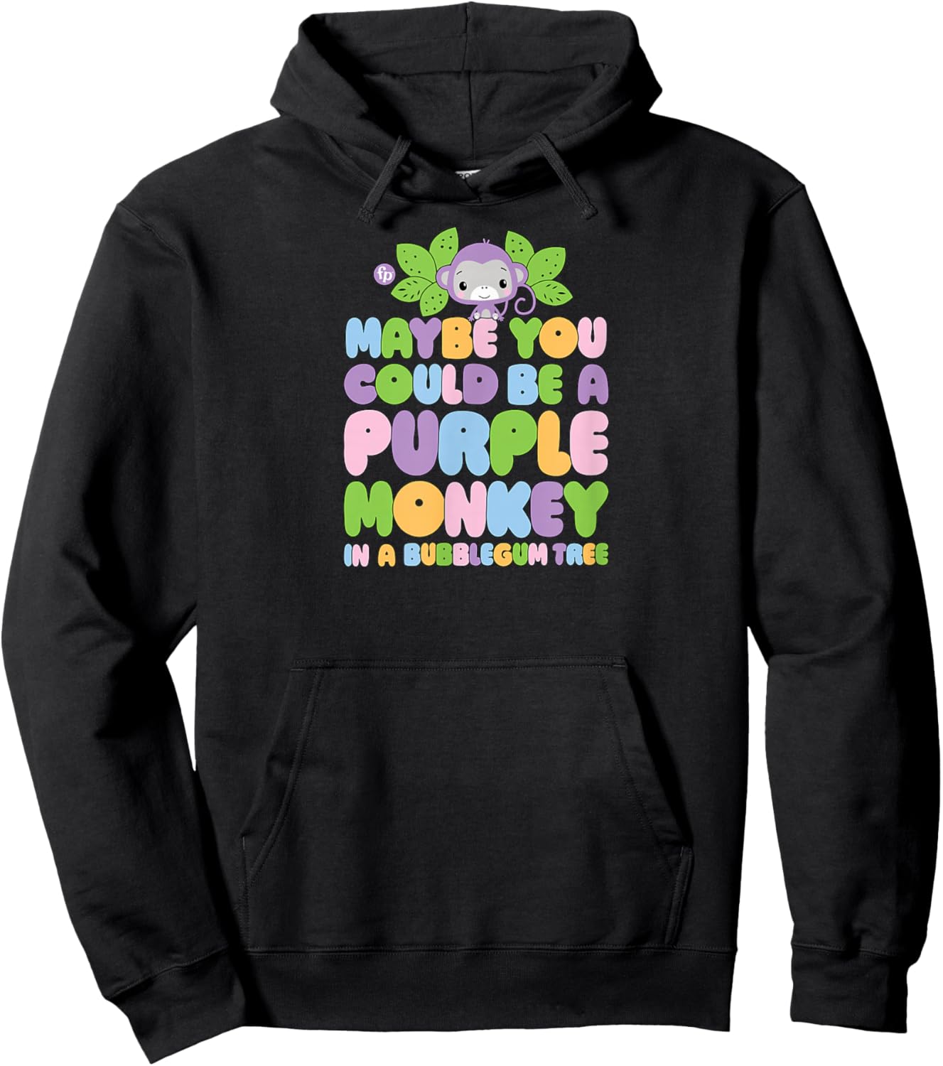 Fisher-Price Purple Monkey and Bubblegum Tree Song Hoodie - Hoodie | Black