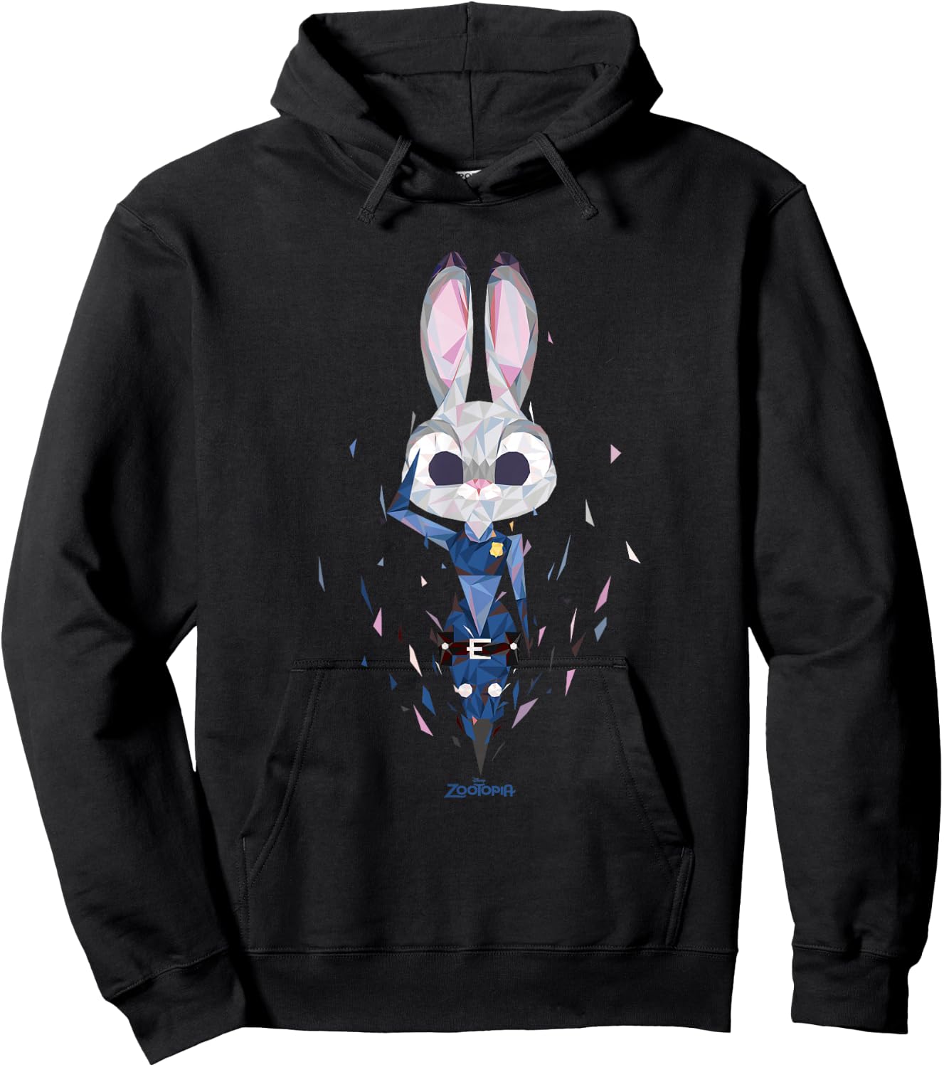 Disney Zootopia Officer Judy Hopps Geometric Salute Hoodie - Hoodie | Black