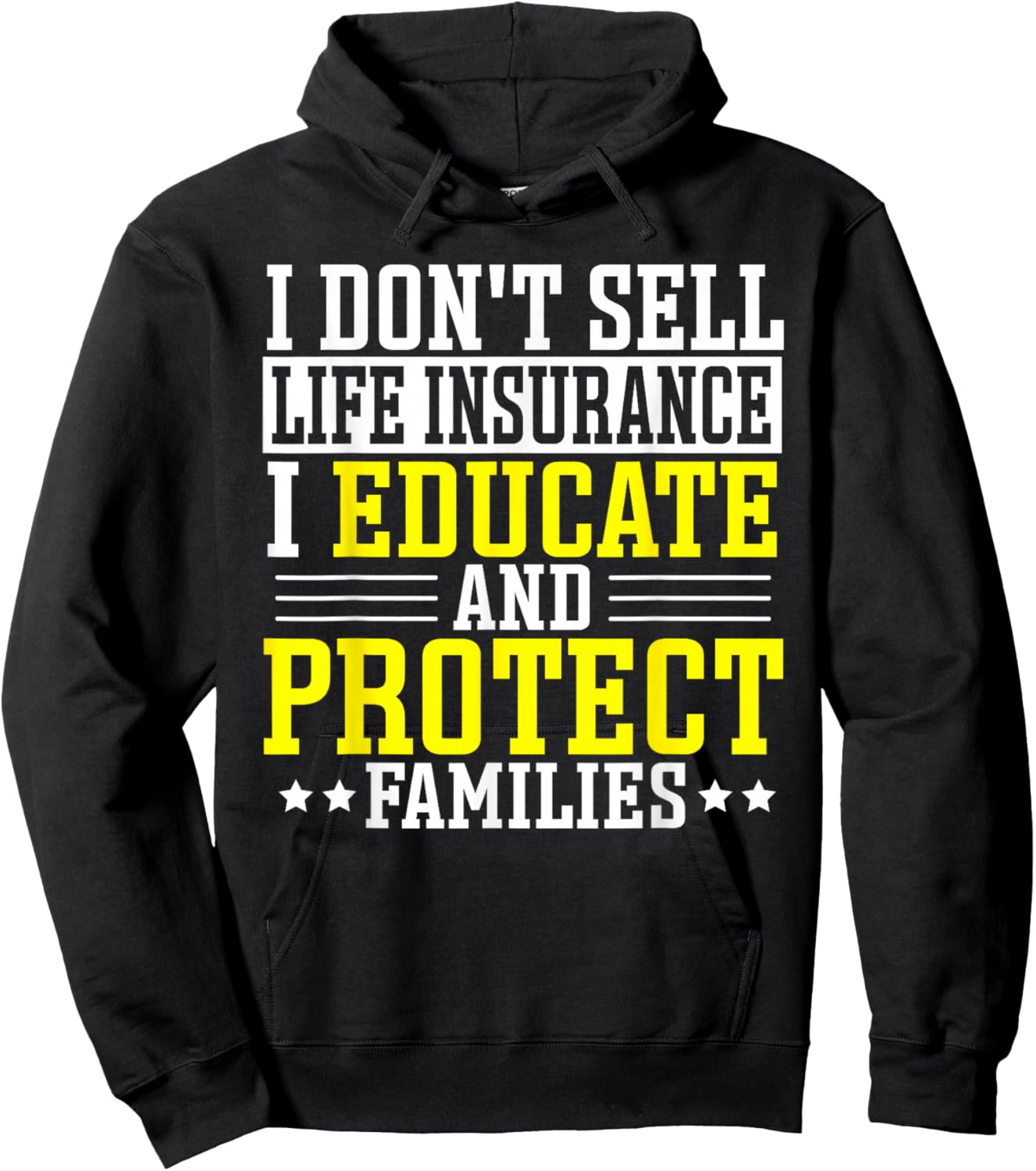 Life Insurance Policy Seller Salesagent Insurance Agent Hoodie - Hoodie | Black