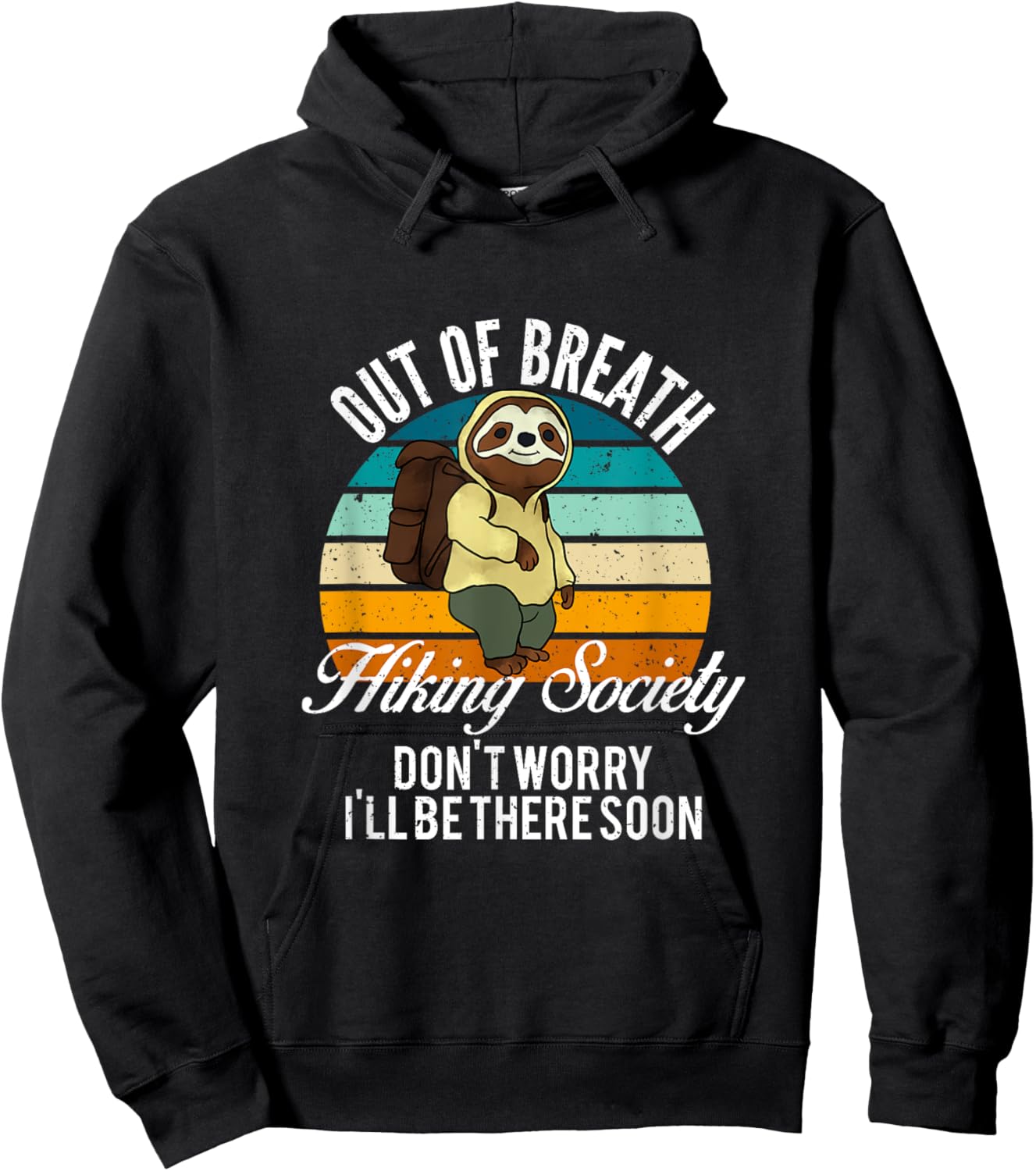 Out Of Breath Hiking Society Hoodie - Hoodie | Black