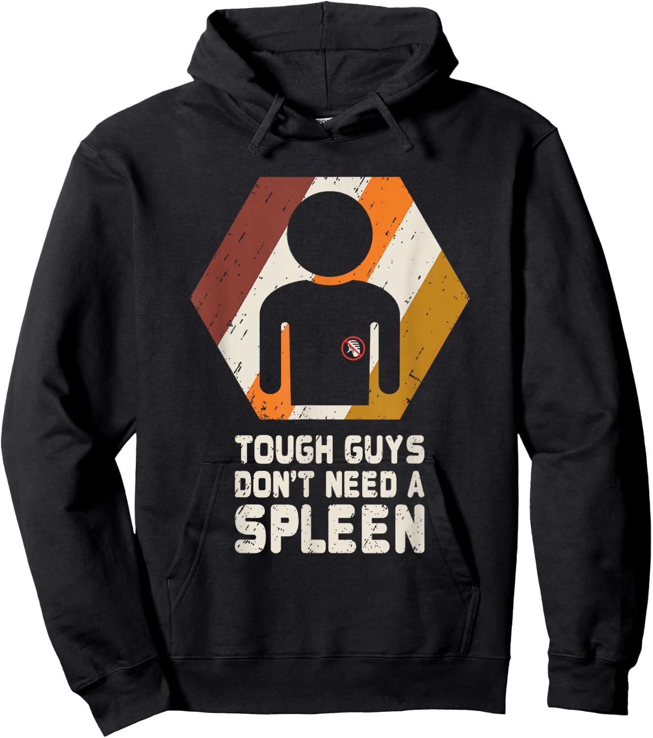 Spleen T Shirt Splenectomy Removal Surgery Retro Gift Hoodie - Hoodie | Black