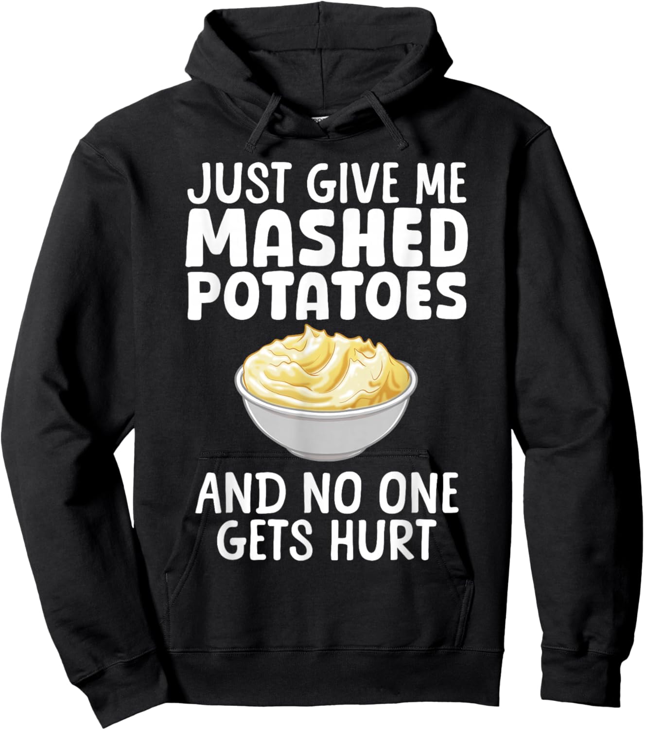 Funny Mashed Potato Design Women Mash Mashed Potato Hoodie - Hoodie | Black