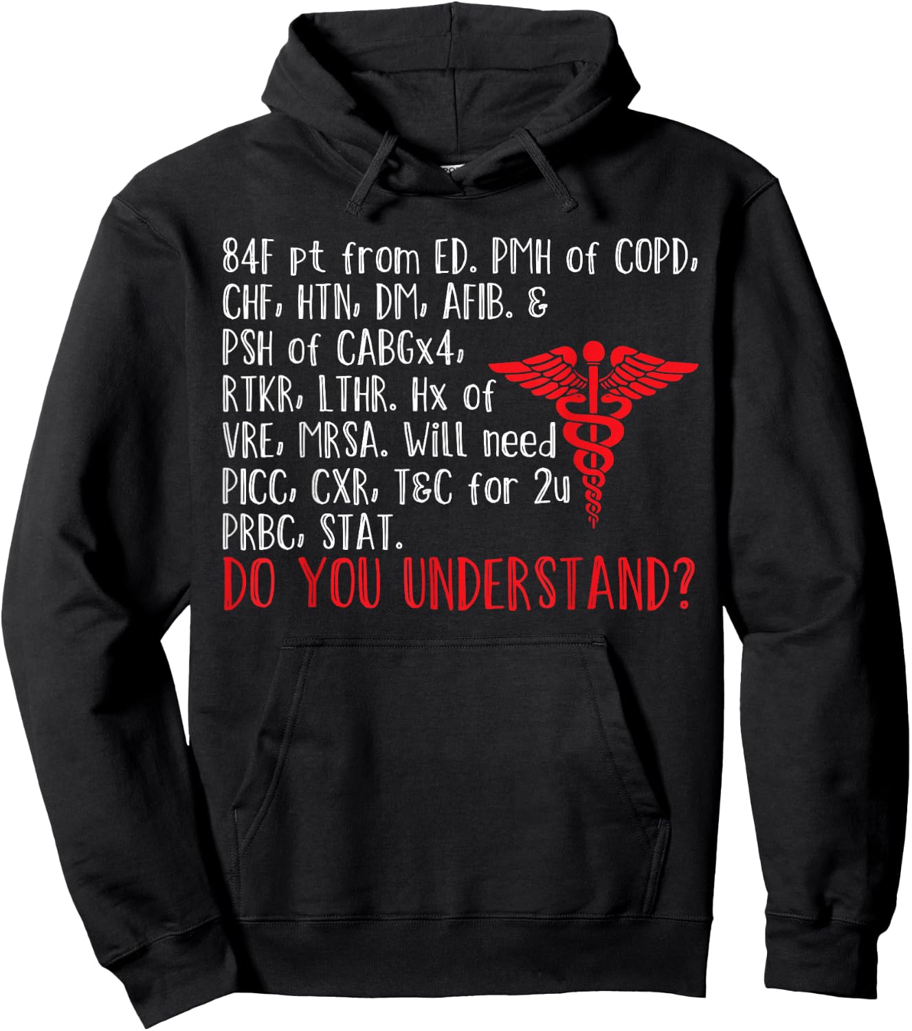 Funny Nurse Meme Nursing Medicine RN Registered Nurse Hoodie - Hoodie | Black