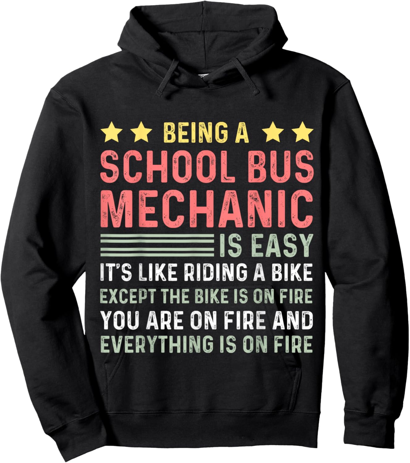 School Bus Mechanic Hoodie - Hoodie | Black