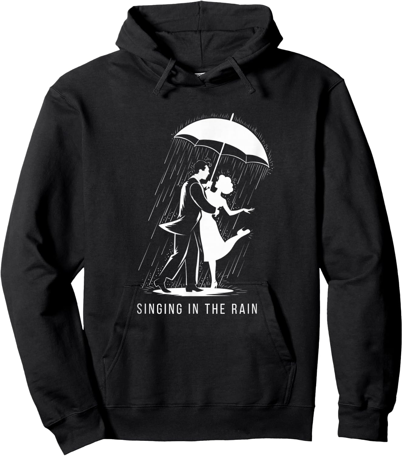 Singing in the Rain Retro Musical Theatre Tap Dance Broadway Hoodie - Hoodie | Black