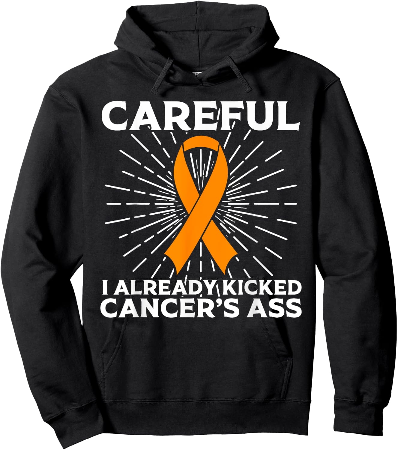 Funny Leukemia Cancer Awareness Gift Women Survivors Hoodie - Hoodie | Black