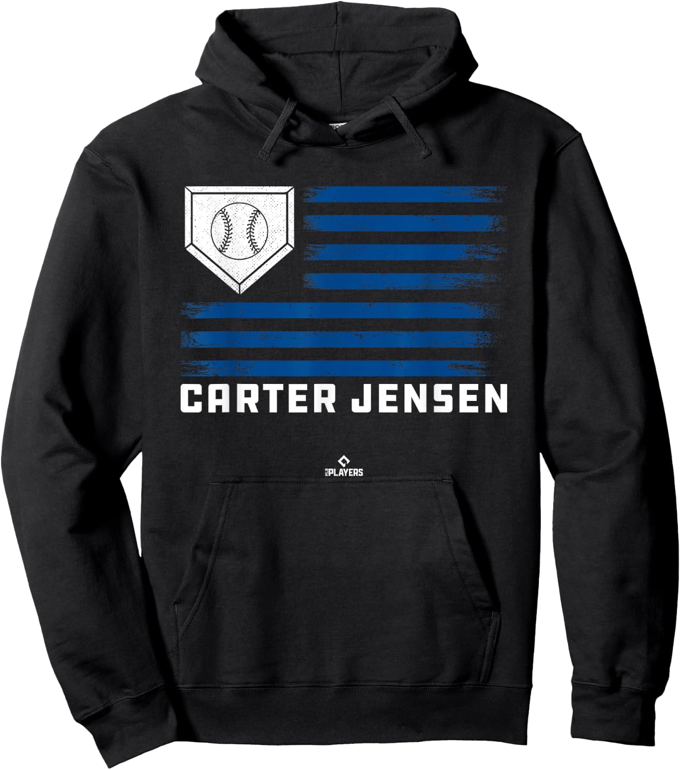 Vintage Flag Gameday Carter Jensen Prospect Baseball Fan Hoodie - Hoodie | Black