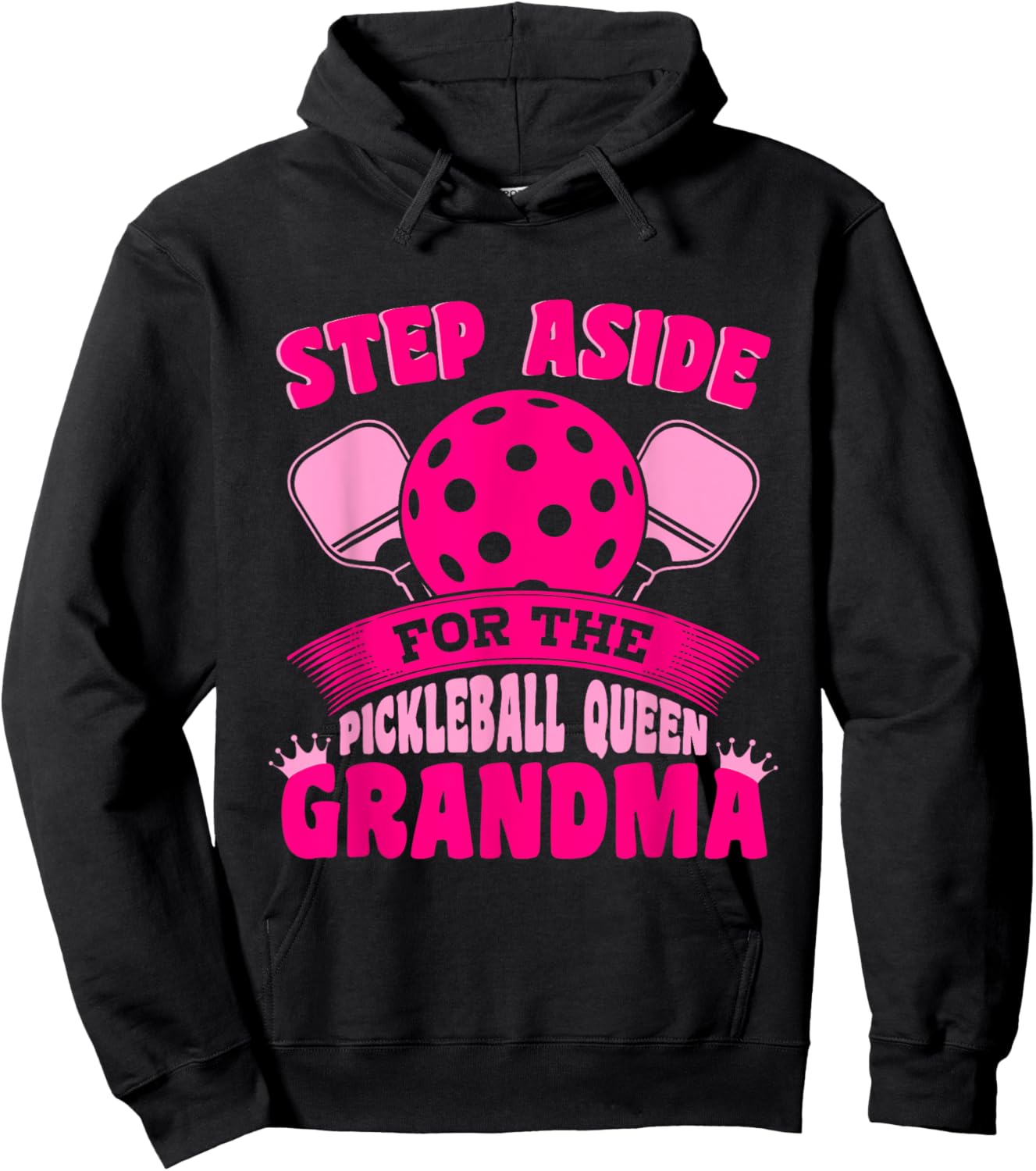 Sport Pickleball Queen Grandma Pickleball Grandma Hoodie - Hoodie | Black