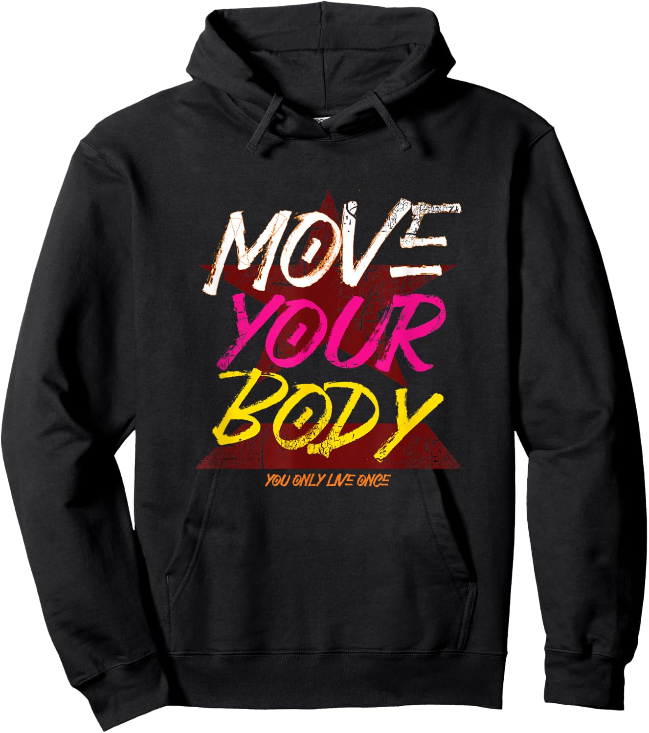 Retro Move Your Body Gift Hoodie - Hoodie | Black