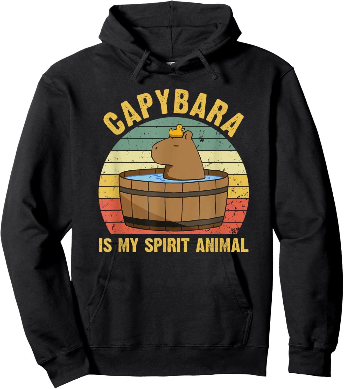 Stuffed Capybara Capy Bara Capibara Stuff Cappy Barra Hoodie - Hoodie | Black