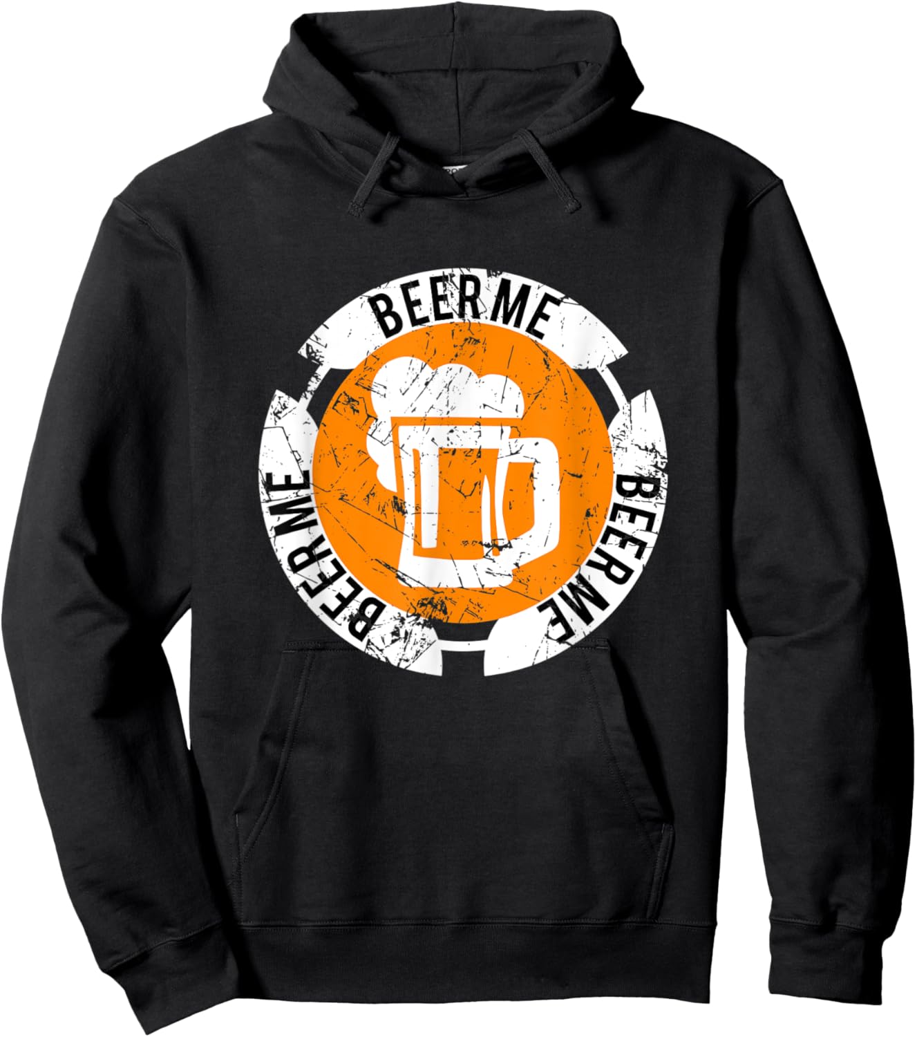 Beer Me funny beer shirt , Beer Mug Emblem, Beerman Hoodie - Hoodie | Black
