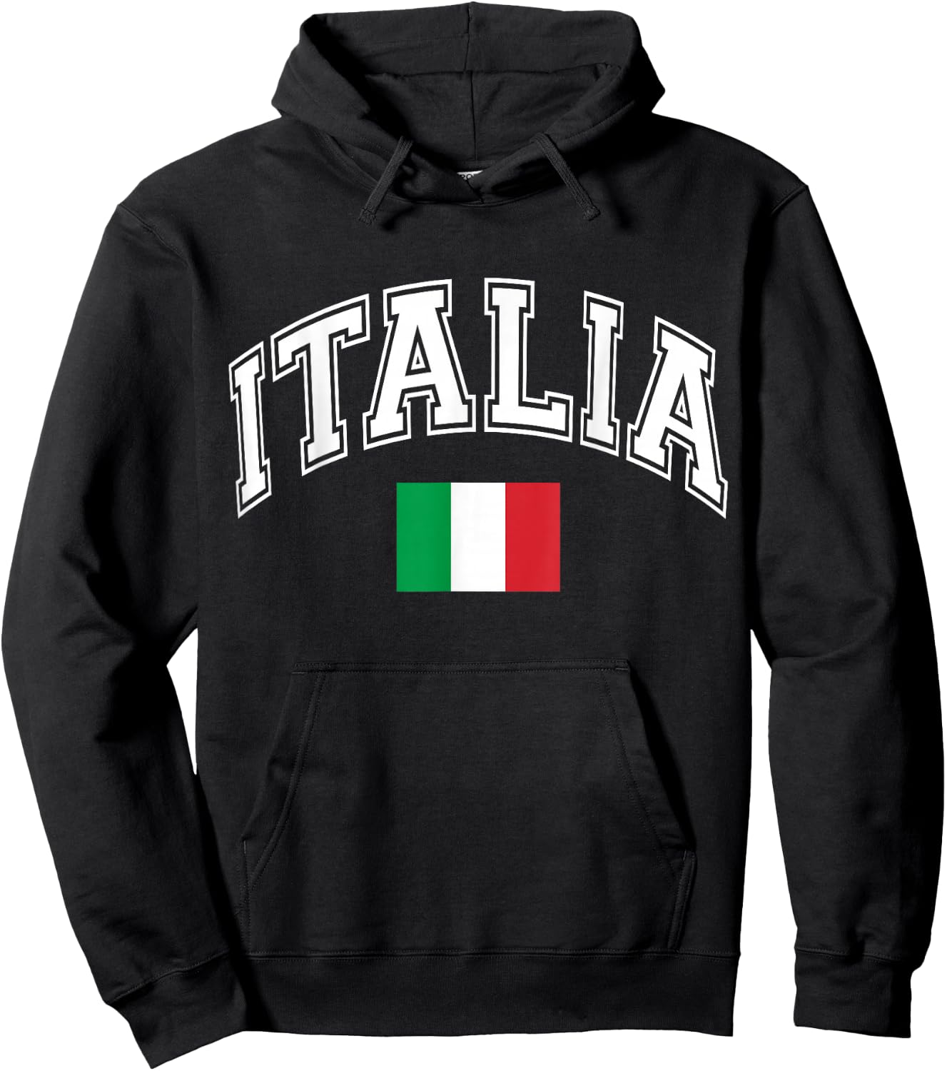 Italy Italian Flag Italia Hoodie - Hoodie | Black