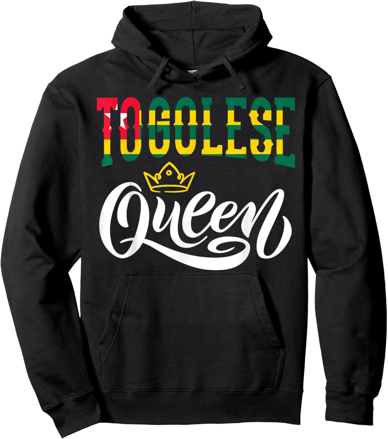 Togolese Queen Togolese Togo Togolese Flag Hoodie - Hoodie | Black