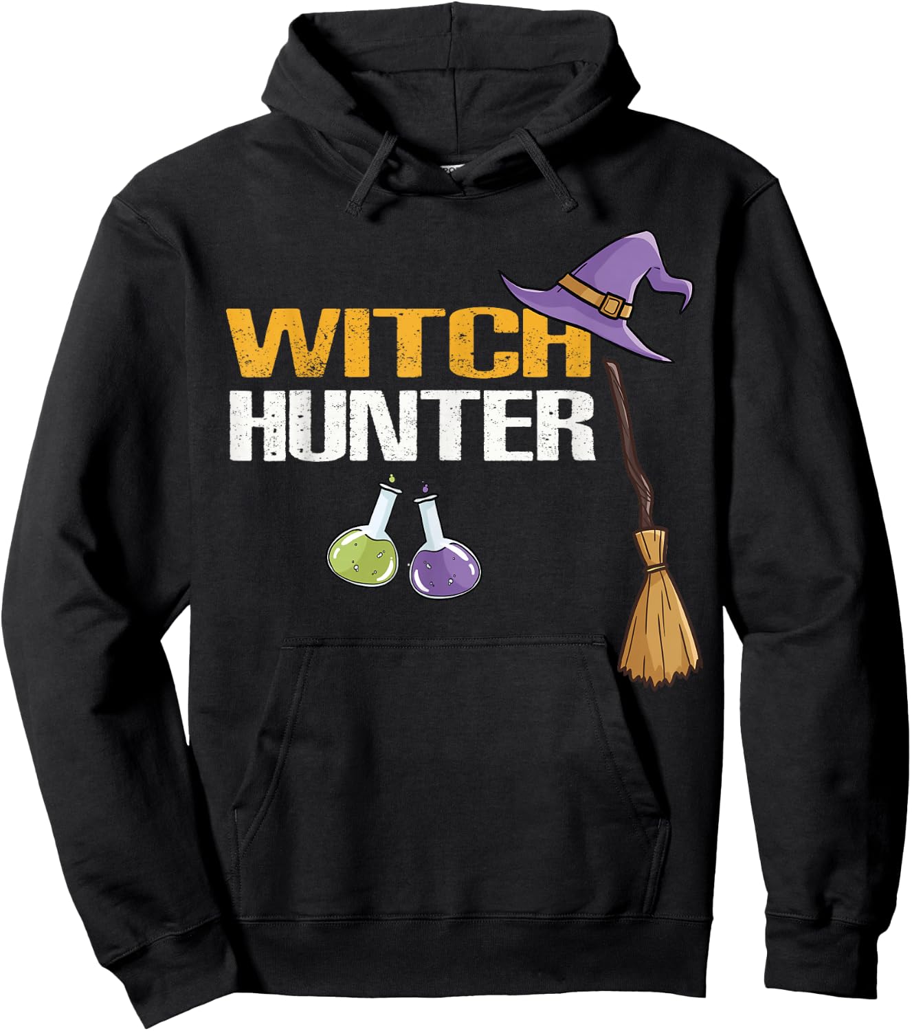 Witch Hunter Cute Halloween Costume Gift Hoodie - Hoodie | Black