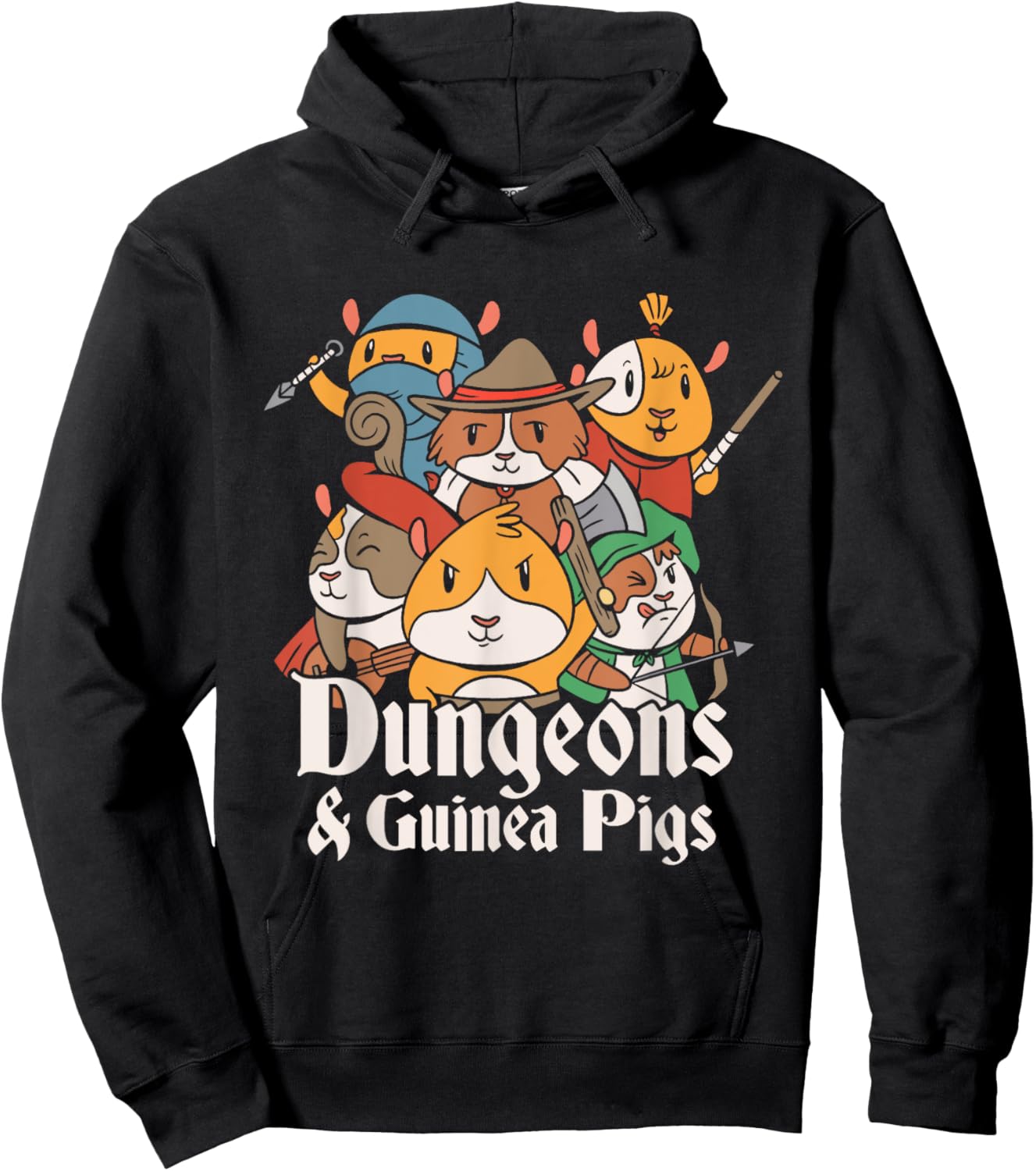 Dungeons and Guinea Pigs Parody Hoodie - Hoodie | Black