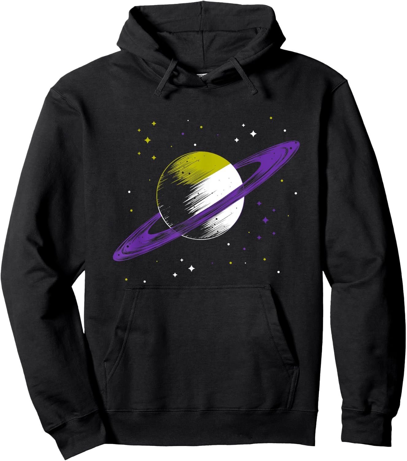 Saturn Non Binary Hoodie - Hoodie | Black