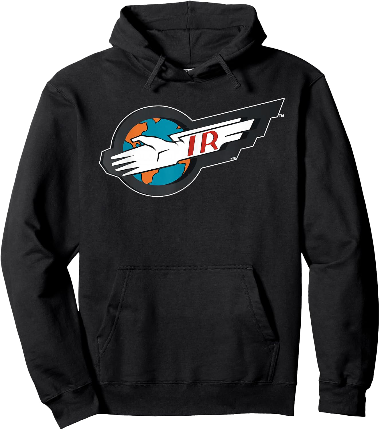 Thunderbirds International Rescue IR Logo Hoodie - Hoodie | Black