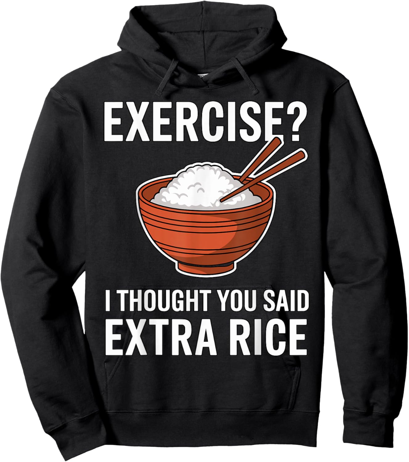 Magical and Funny Fitness Gifts -Adults Black Asian Cartoon Hoodie - Hoodie | Black