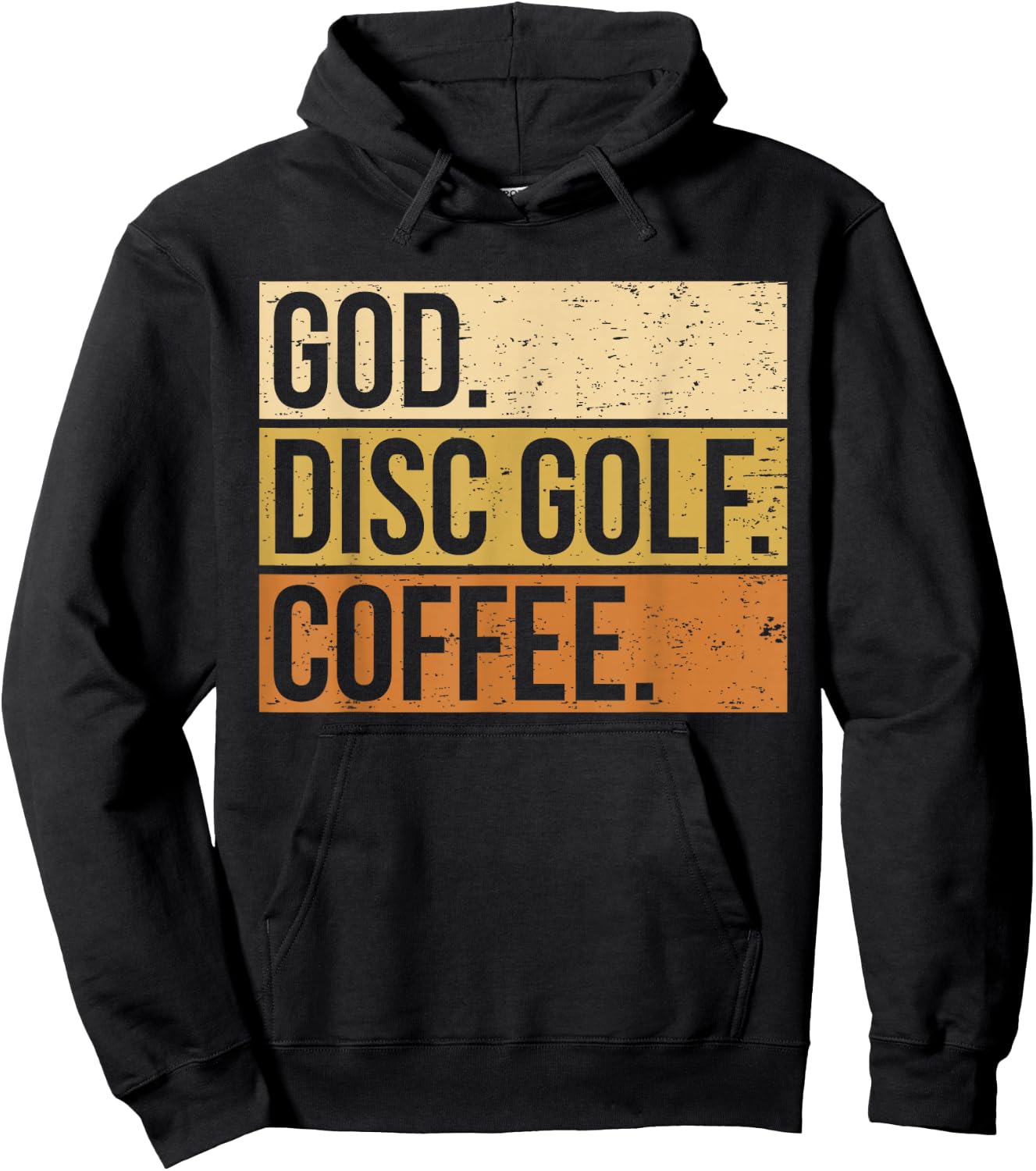 Christian Disc Golf Player Saying I God. Disc Golf. Coffee. Hoodie - Hoodie | Black