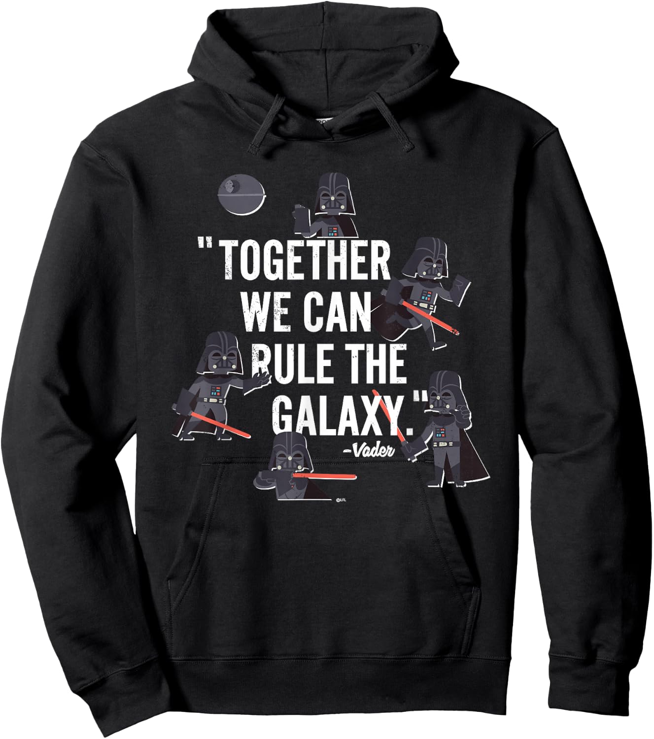 Star Wars Darth Vader Together We Can Rule The Galaxy Multi Hoodie - Hoodie | Black