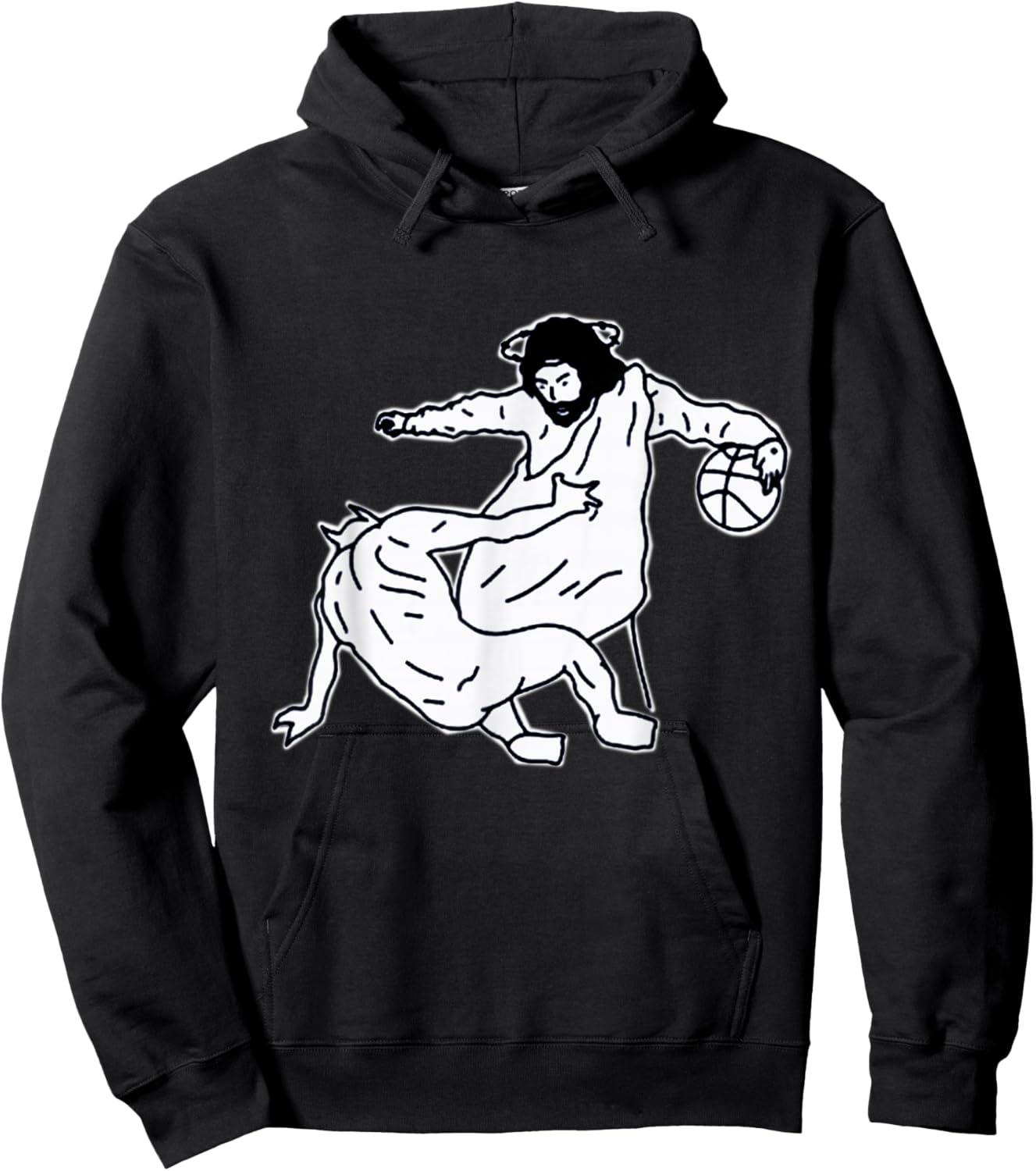 Urban Empyre Holy Cross Jesus Satan Basketball , Small, Black Hoodie - Hoodie | Black