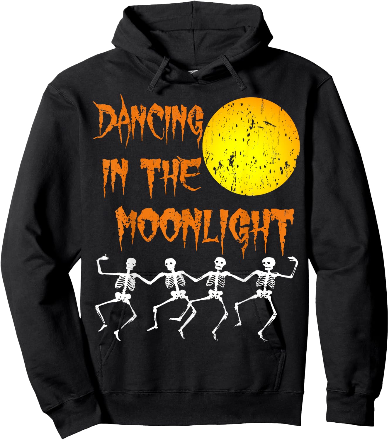 Dancing In The Moonlight skeleton T Shirts Drinking Party Hoodie - Hoodie | Black