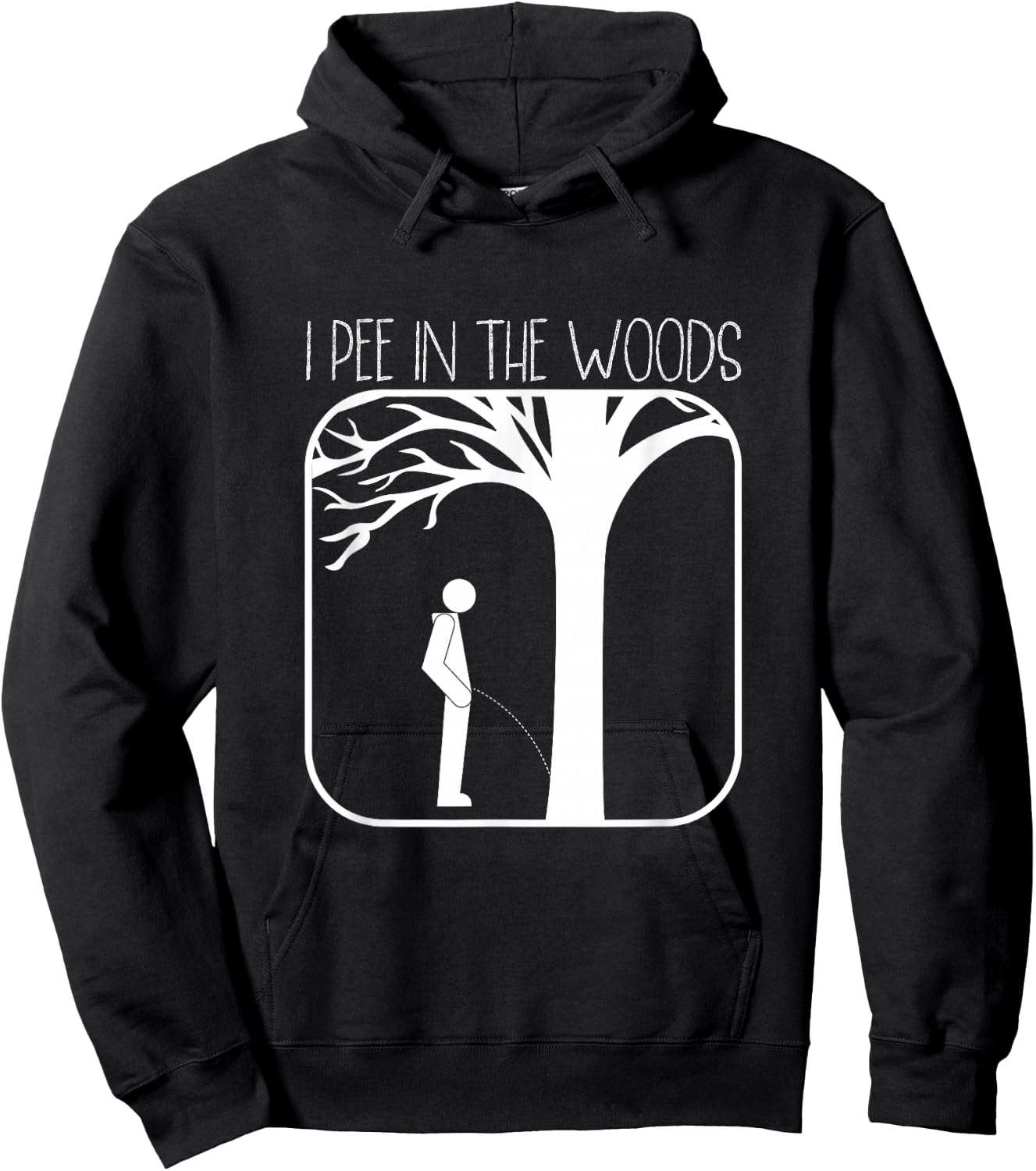 I Pee In The Woods Camping Nature Lovers Backpacking Hoodie - Hoodie | Black