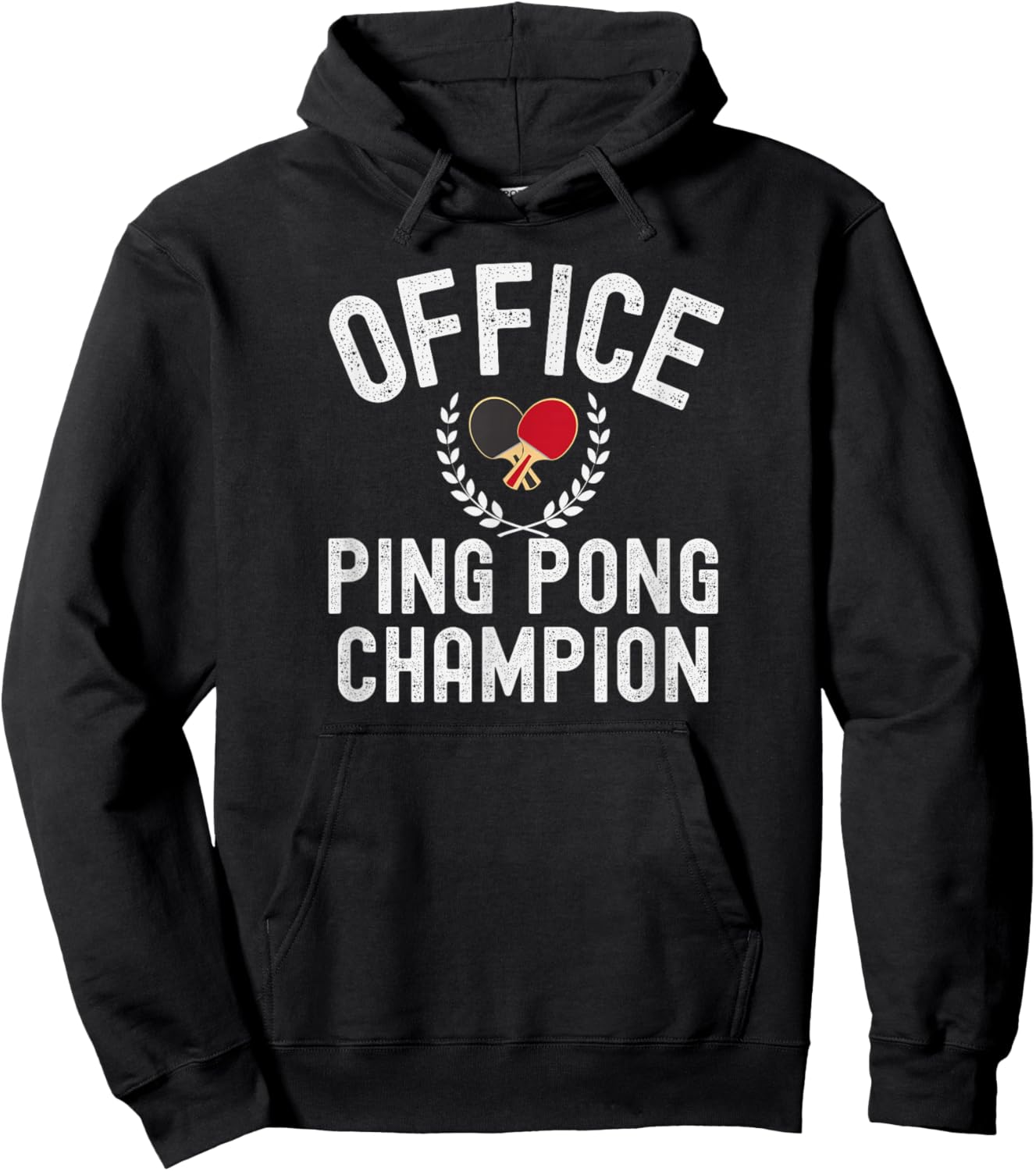 Office Ping-Pong Champion Tournoi de Bureau Hoodie - Hoodie | Black