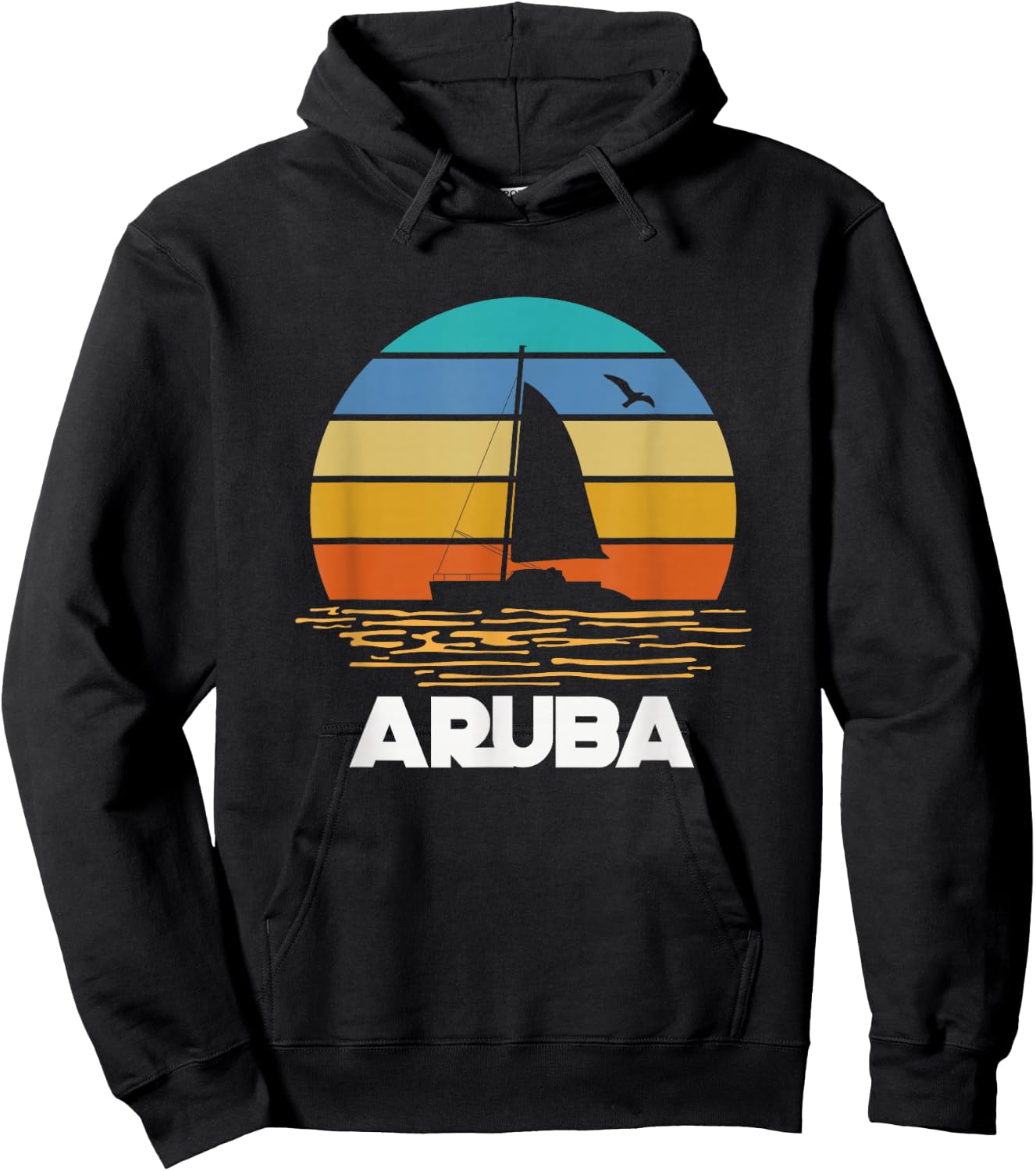 Aruban Tropical Island Aruba Beach Summer Holiday Travel Hoodie - Hoodie | Black