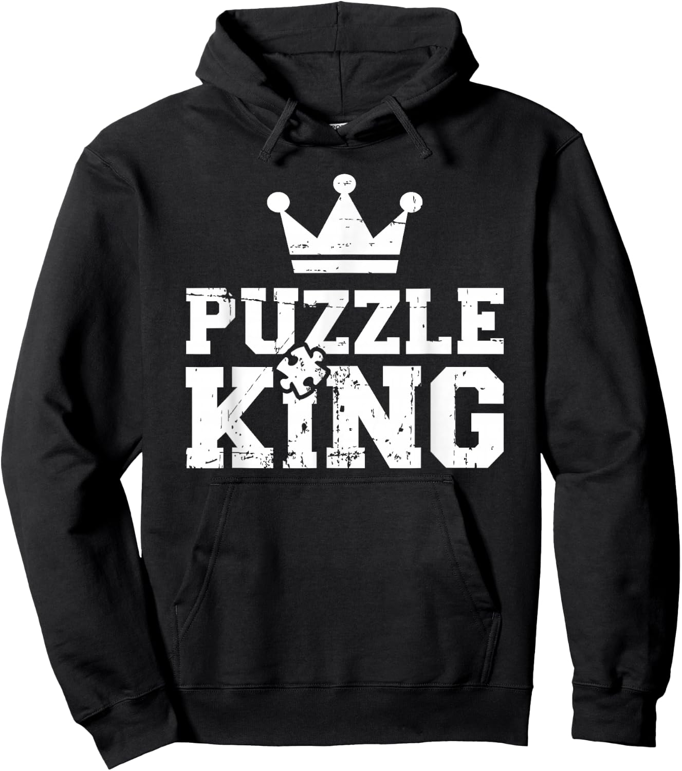 Jigsaw puzzle king Hoodie - Hoodie | Black