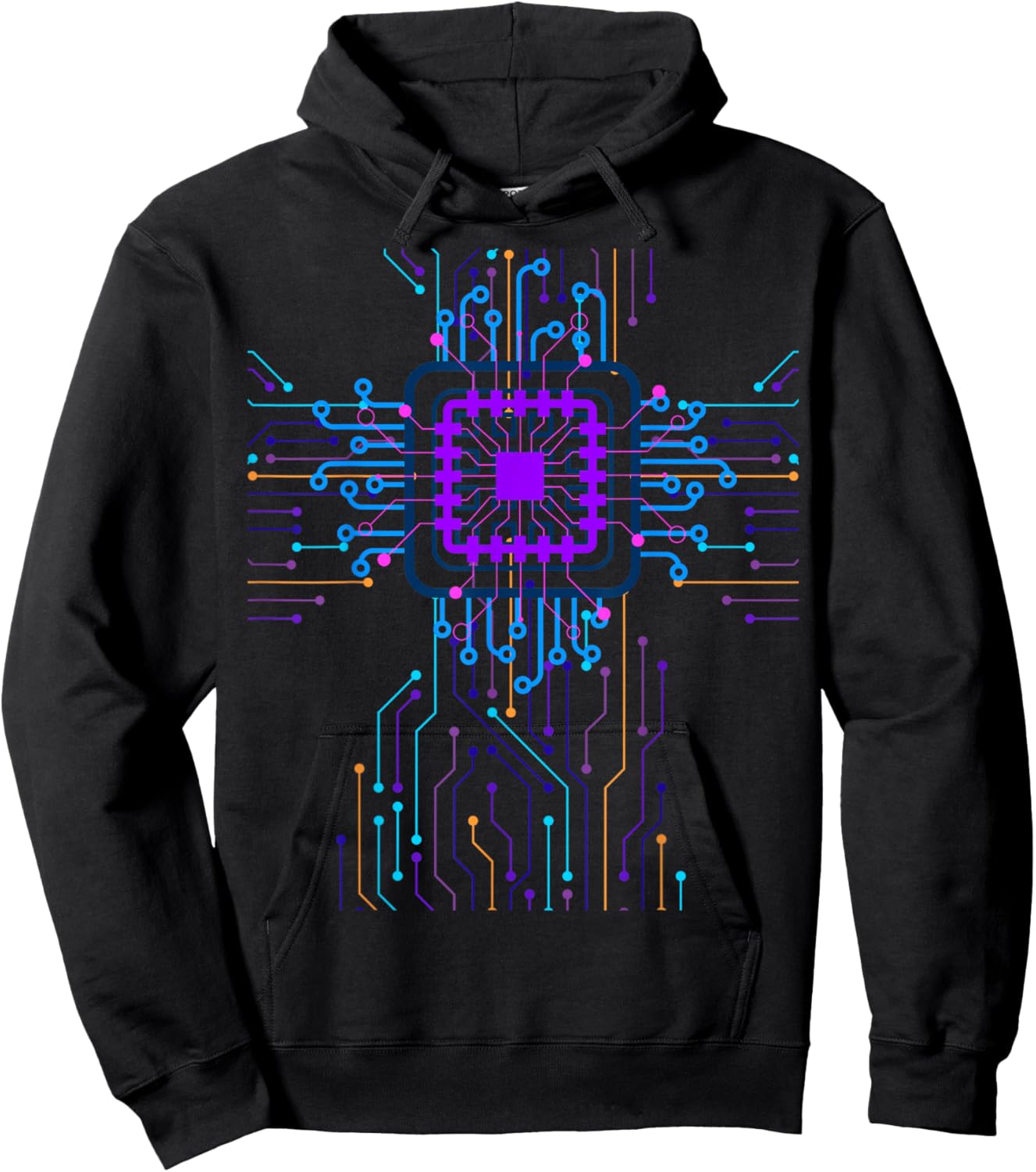 CPU PC Sci-fi Movie Circuit Board Geeks Computing Hoodie - Hoodie | Black