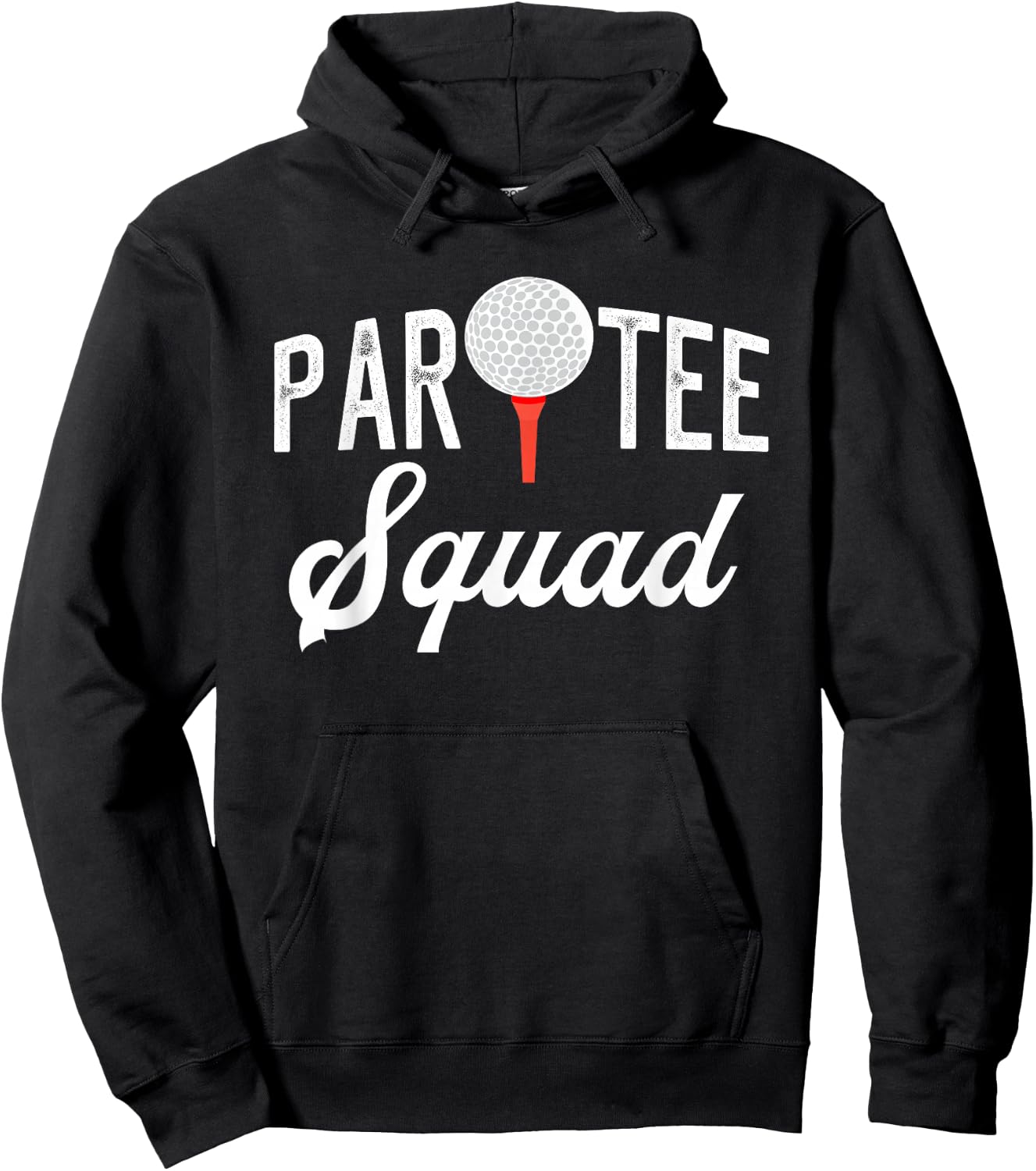Partee Squad Funny Partee Golf Pun Hoodie - Hoodie | Black