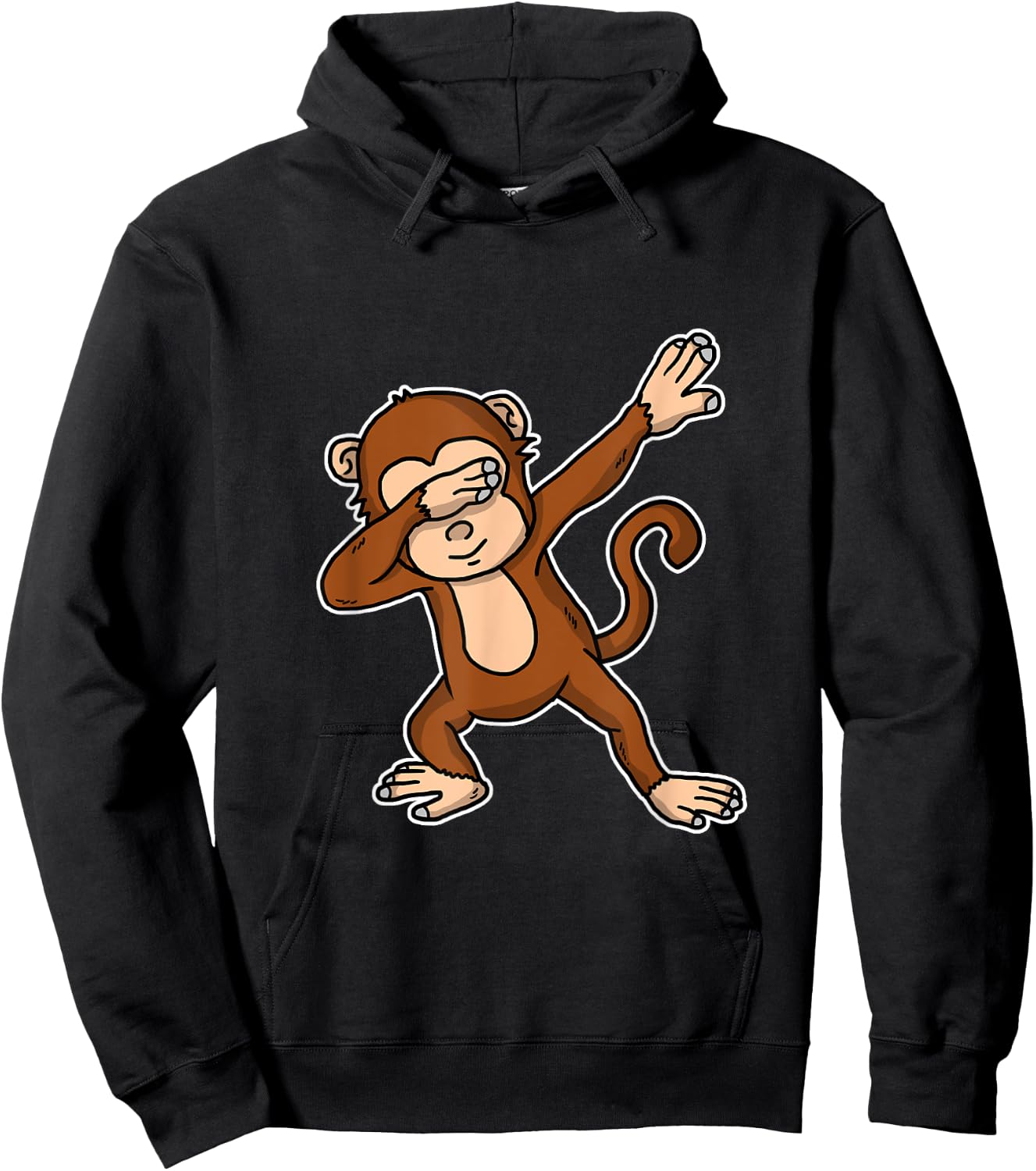 Funny Dabbing Monkey Dab Dance Cool Ape Lover Gift Hoodie - Hoodie | Black