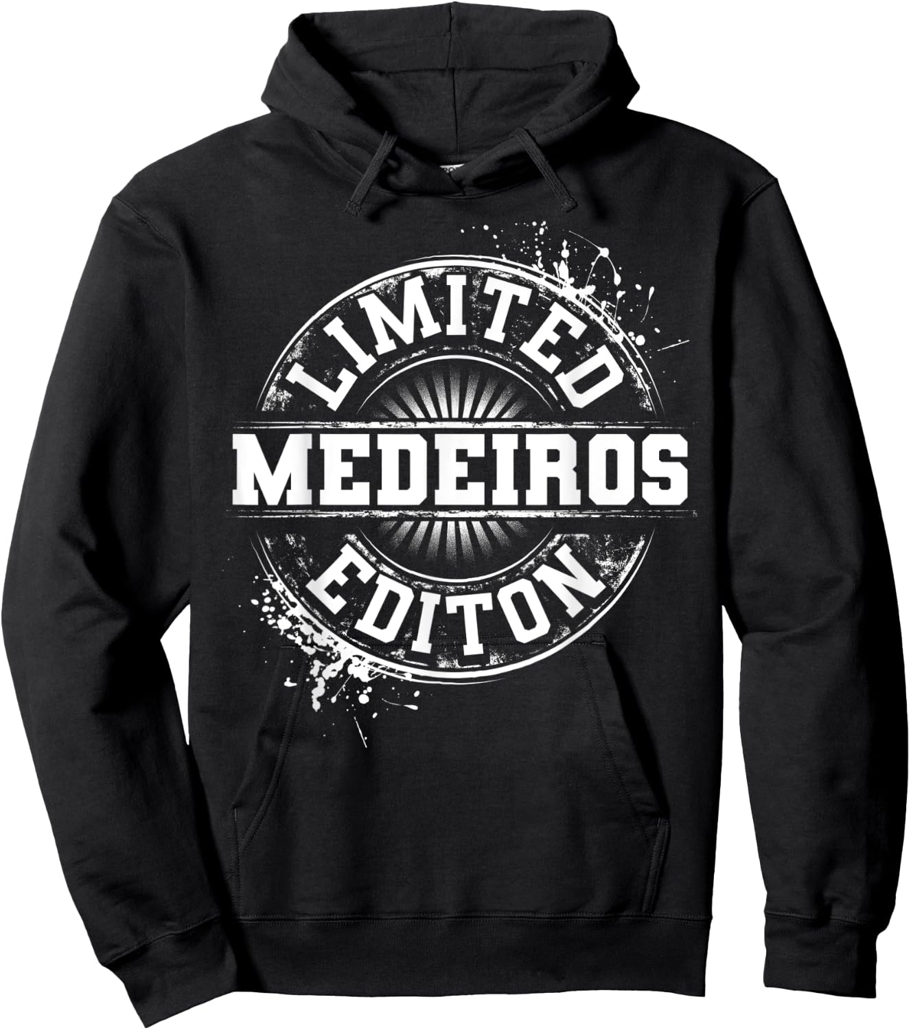 MEDEIROS Funny Surname Family Tree Birthday Reunion Gift Hoodie - Hoodie | Black