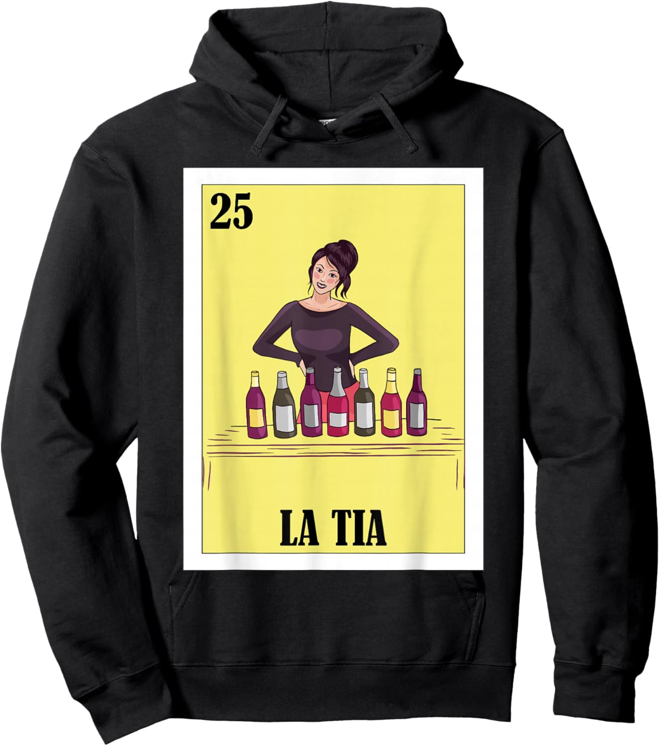 Funny Mexican Design for Aunt - La Tia Hoodie - Hoodie | Black