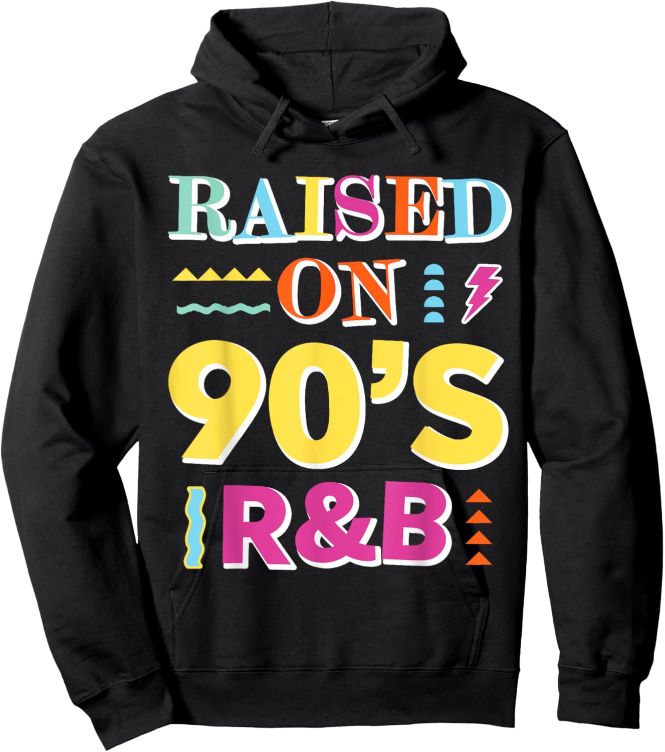 Raised on 90s R&B Hoodie - Hoodie | Black
