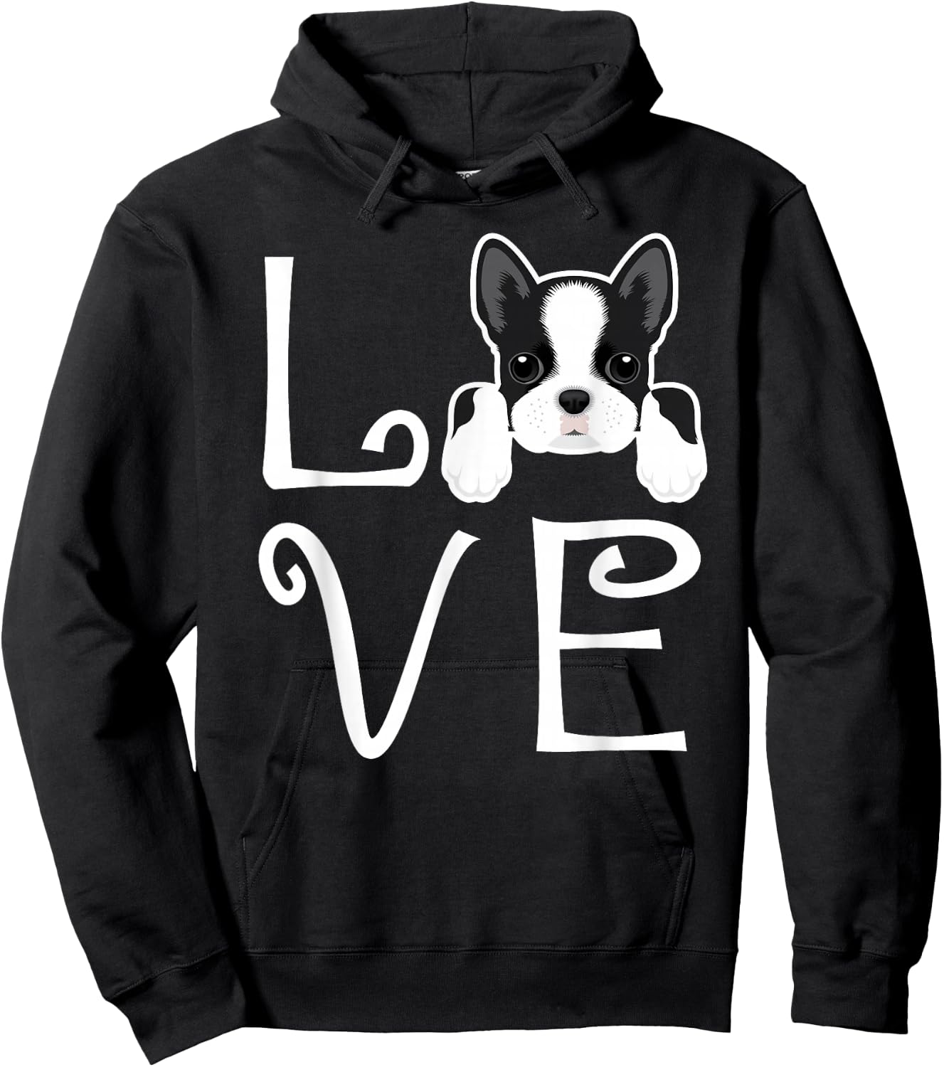 Boston Terrier Love Dog Owner Boston Terrier Puppy Hoodie - Hoodie | Black