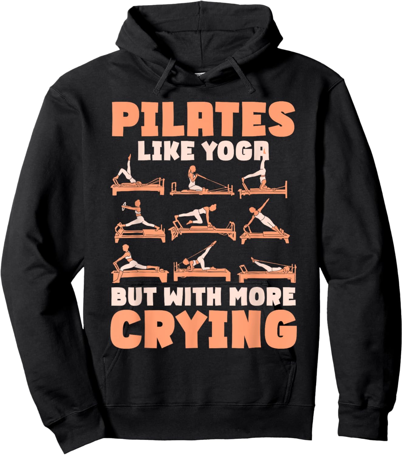 Pilates Lover Quote Pilates Teacher Contrology Hoodie - Hoodie | Black