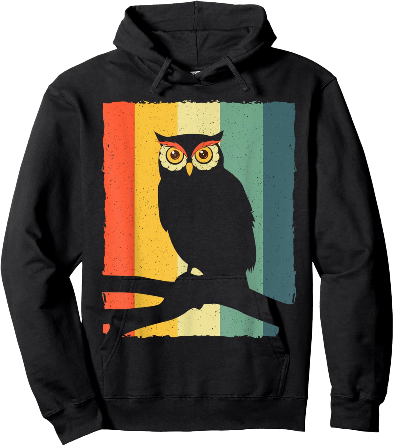 Funny Owls Design Women Kids Animal Lover Night Owl Hoodie - Hoodie | Black