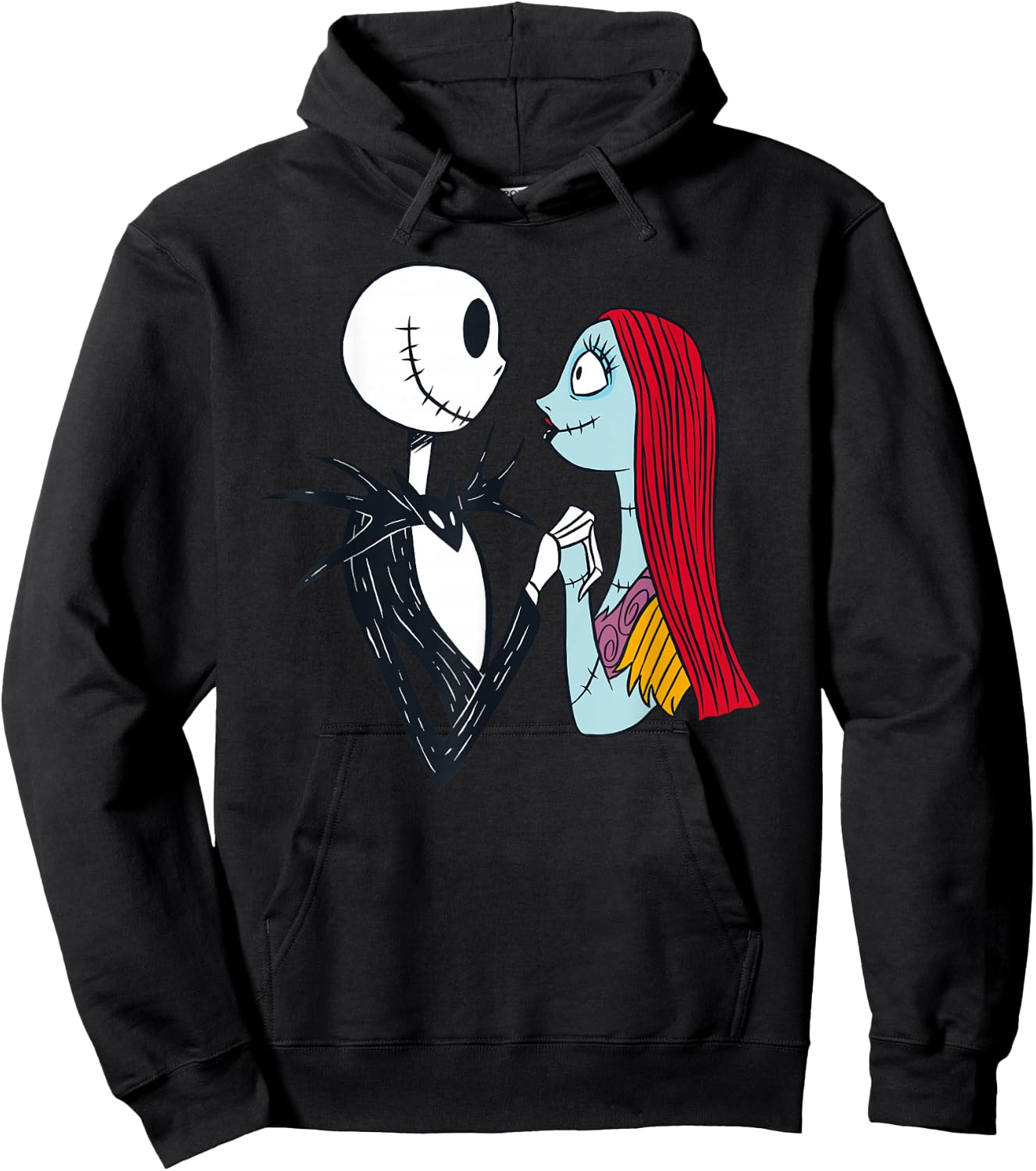 Disney The Nightmare Before Christmas Jack and Sally Hoodie - Hoodie | Black