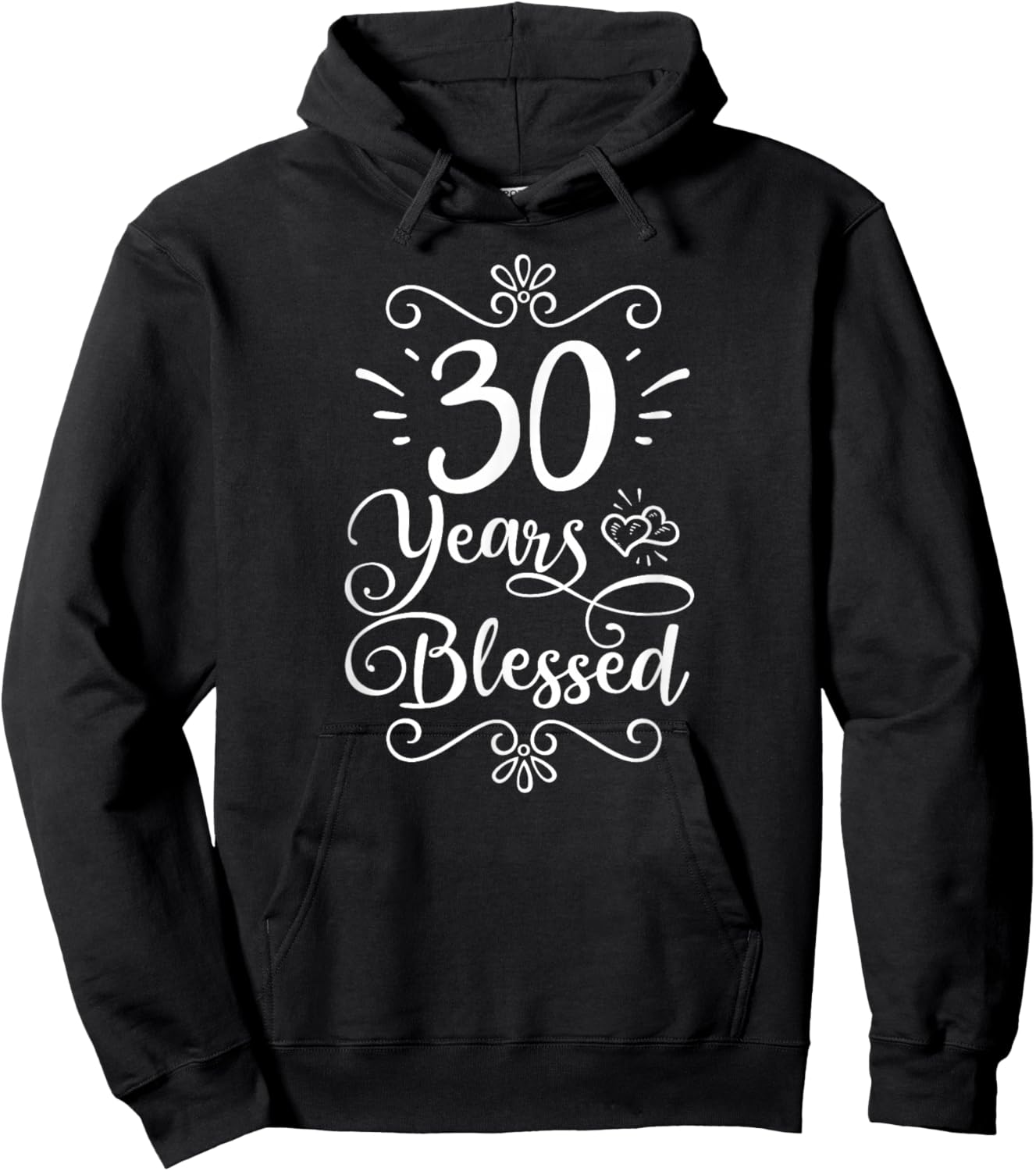 30th Birthday 30 Years Blessed Religious Jesus God Christian Hoodie - Hoodie | Black